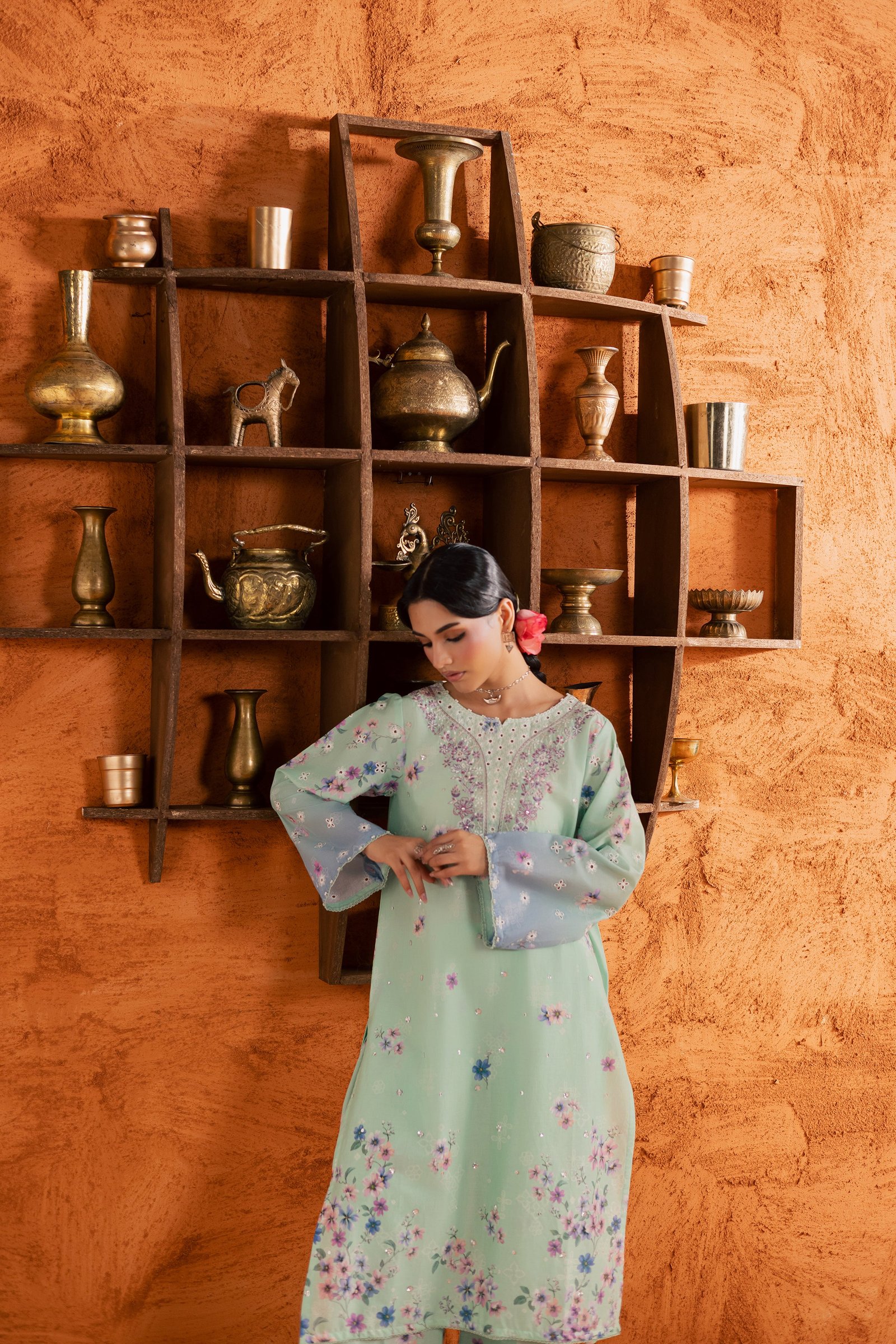  Ivoria 2Pc - Printed Lawn Dress BATIKEID2026  BATIK   XS / Sea Green / Lawn-S / Sea Green / Lawn-M / Sea Green / Lawn-L / Sea Green / Lawn-XL / Sea Green / Lawn