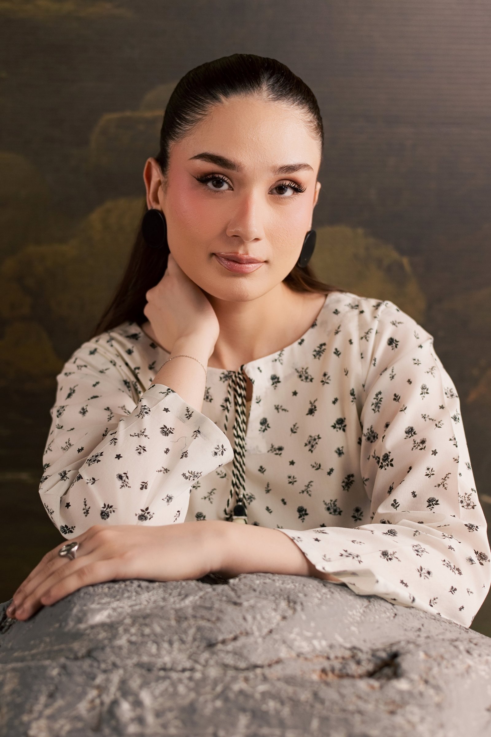 Jett 2Pc - Printed Lawn Dress BATIKSS26 BATIK XS / Off White / Lawn-S / Off White / Lawn-M / Off White / Lawn-L / Off White / Lawn-XL / Off White / Lawn