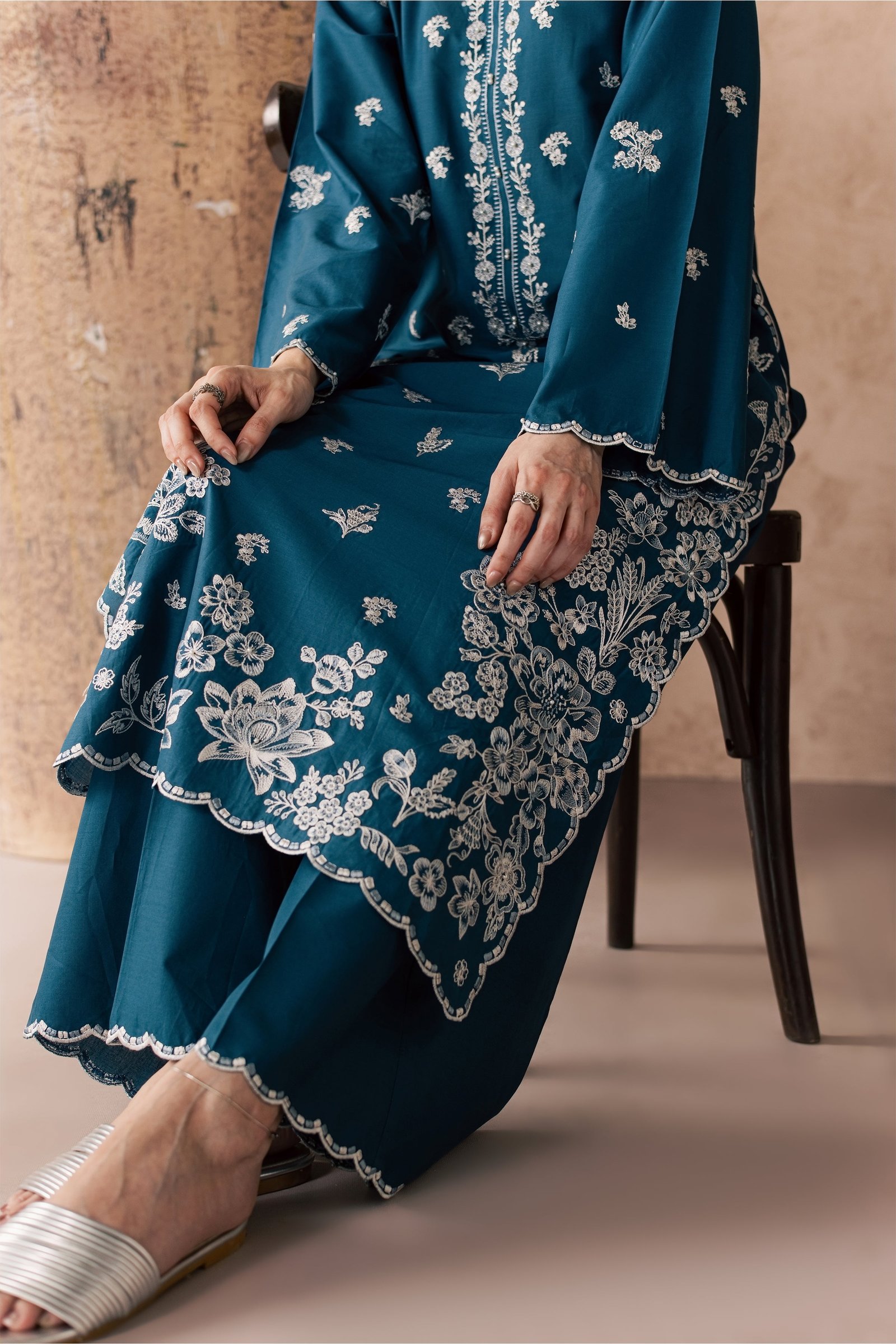  Lila 2Pc - Embroidered Lawn Dress EverydayEdit26  BATIK   XS / Prussian Blue / Pima Lawn-S / Prussian Blue / Pima Lawn-M / Prussian Blue / Pima Lawn-L / Prussian Blue / Pima Lawn-XL / Prussian Blue / Pima Lawn