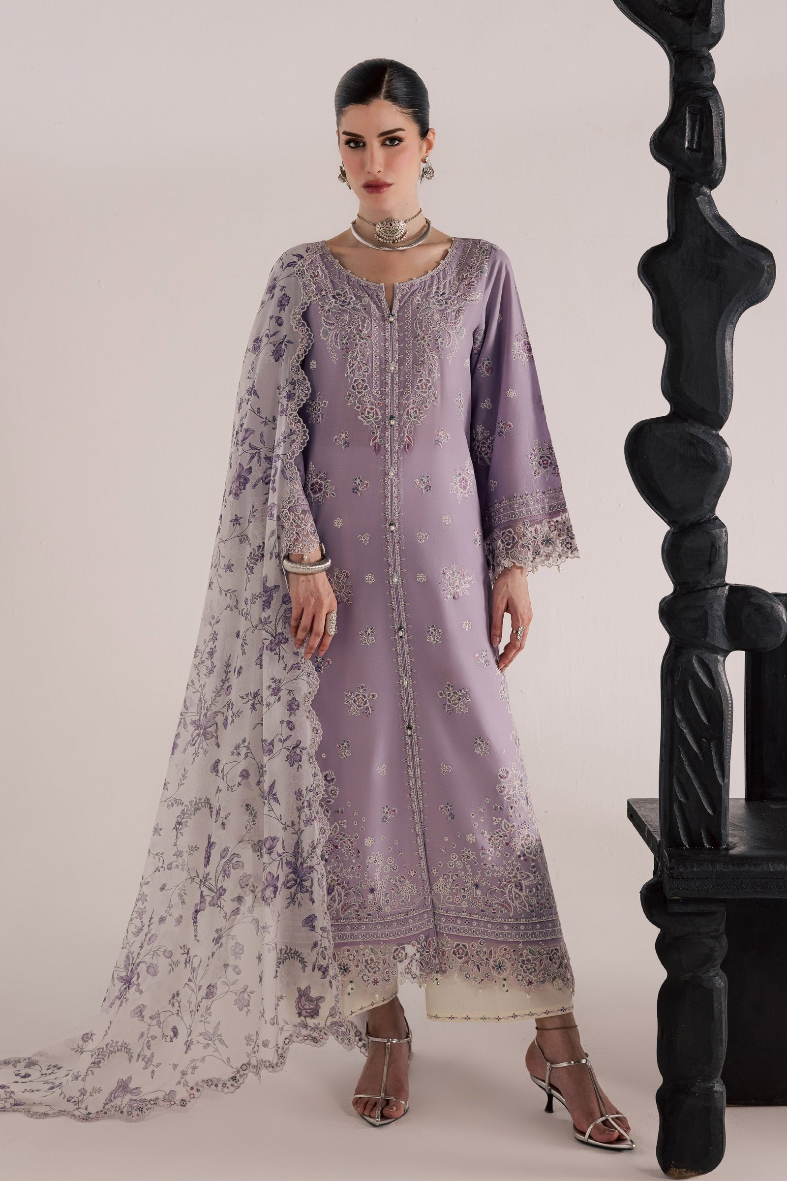  Lilac Elif 3Pc - Festive Eid Pret BATIKSS26  BATIK   XS / Lilac / Pima Lawn-S / Lilac / Pima Lawn-M / Lilac / Pima Lawn-L / Lilac / Pima Lawn-XL / Lilac / Pima Lawn