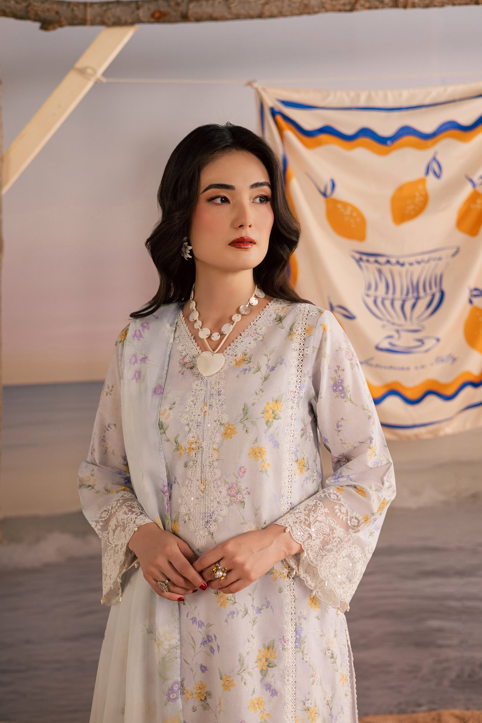 Lilac Vera 3Pc - Printed Lawn Dress BATIKSS26 BATIK XS / Lilac / Lawn-S / Lilac / Lawn-M / Lilac / Lawn-L / Lilac / Lawn-XL / Lilac / Lawn