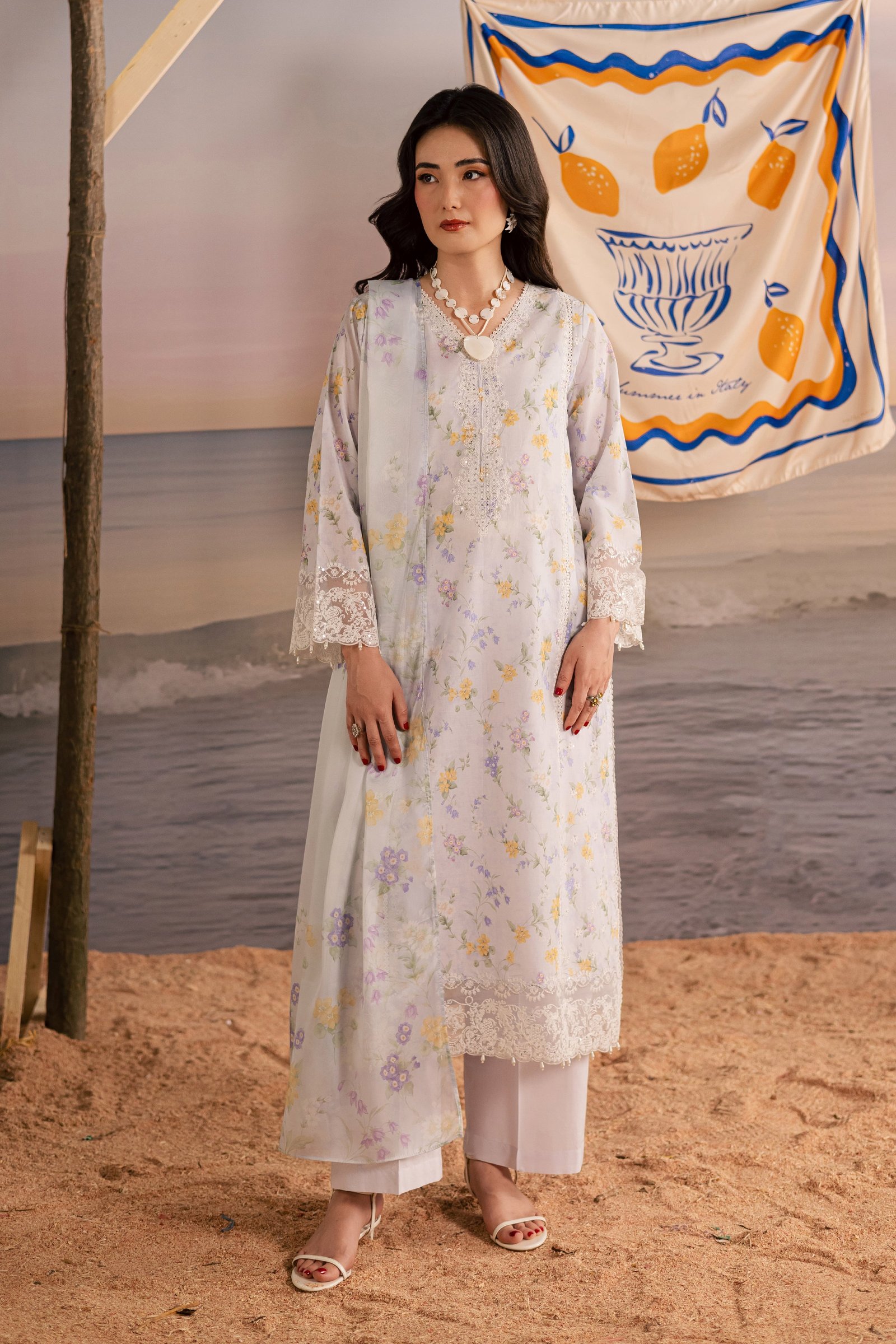 Lilac Vera 3Pc - Printed Lawn Dress BATIKSS26  BATIK   XS / Lilac / Lawn-S / Lilac / Lawn-M / Lilac / Lawn-L / Lilac / Lawn-XL / Lilac / Lawn