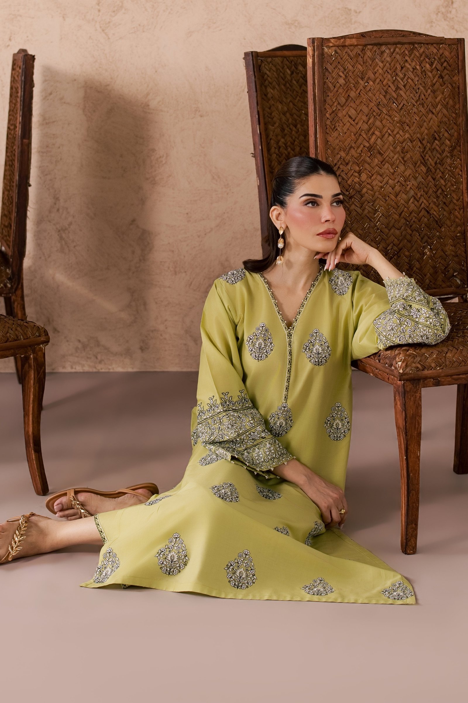 Limera 2Pc - Embroidered Lawn Dress EverydayEdit26 BATIK XS / Apple Green / Pima Lawn-S / Apple Green / Pima Lawn-M / Apple Green / Pima Lawn-L / Apple Green / Pima Lawn-XL / Apple Green / Pima Lawn