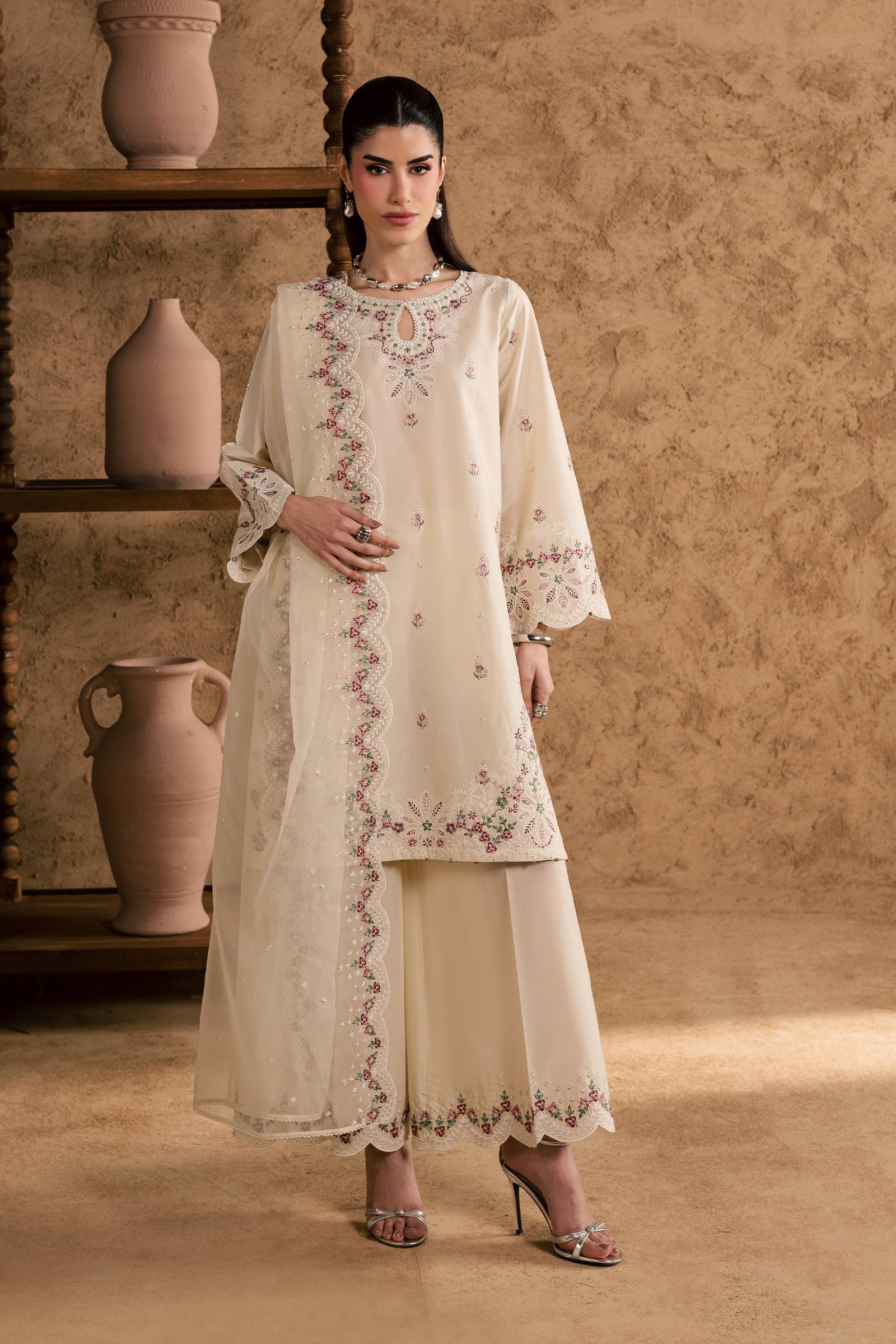  Madrid 3Pc - Festive Eid Pret BATIKEID2026  BATIK   XS / Ivory / Giza-S / Ivory / Giza-M / Ivory / Giza-L / Ivory / Giza-XL / Ivory / Giza