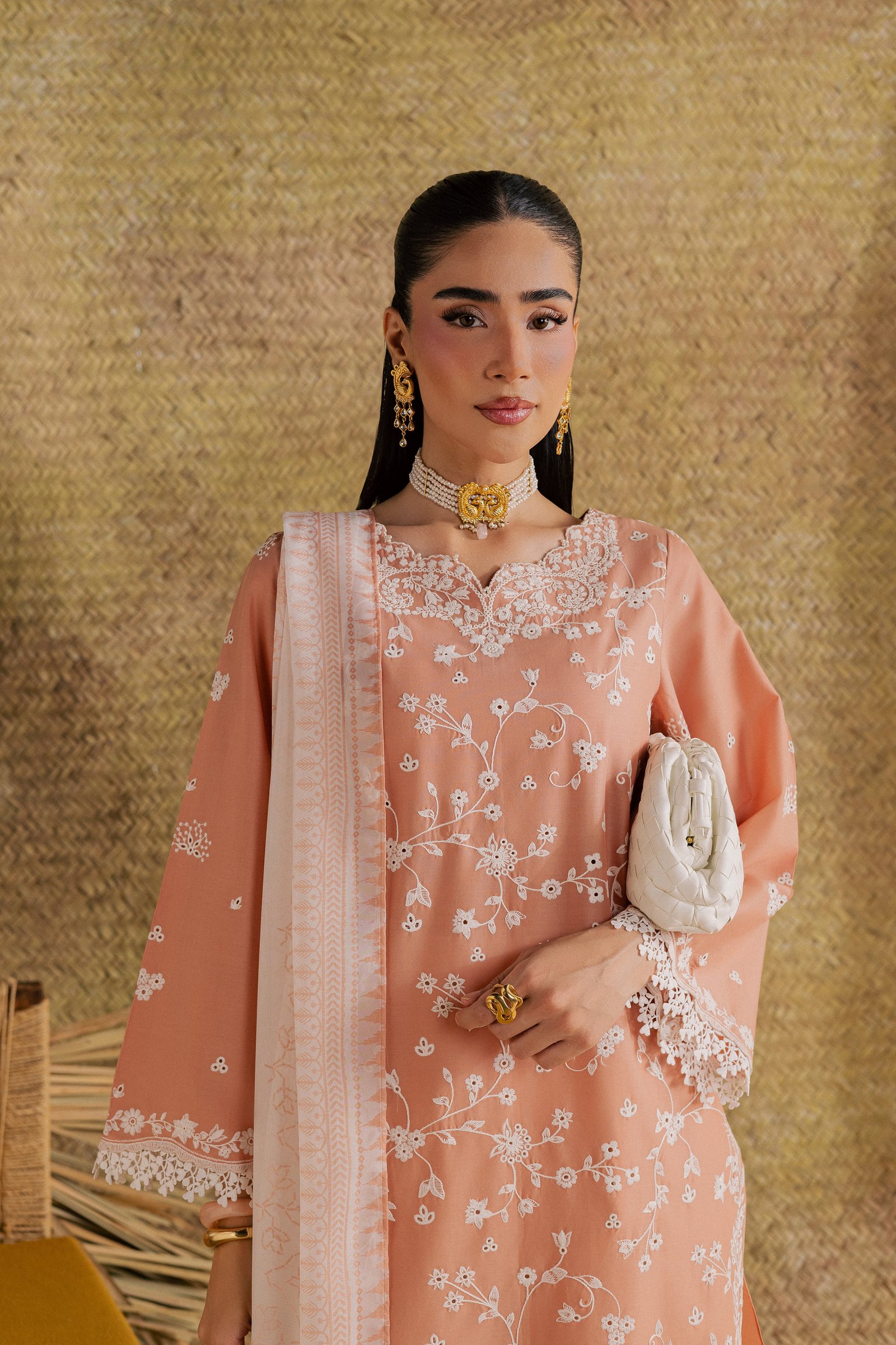 Maiza 3Pc - Festive Eid Pret BATIKSS26 BATIK XS / Peach / Pima Lawn-S / Peach / Pima Lawn-M / Peach / Pima Lawn-L / Peach / Pima Lawn-XL / Peach / Pima Lawn