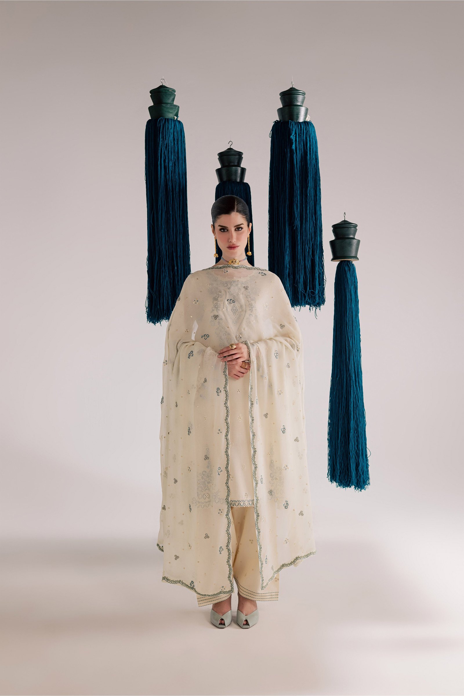 Mana 3Pc - Festive Eid Pret BATIKSS26 BATIK XS / Ivory / Pima Lawn-S / Ivory / Pima Lawn-M / Ivory / Pima Lawn-L / Ivory / Pima Lawn-XL / Ivory / Pima Lawn