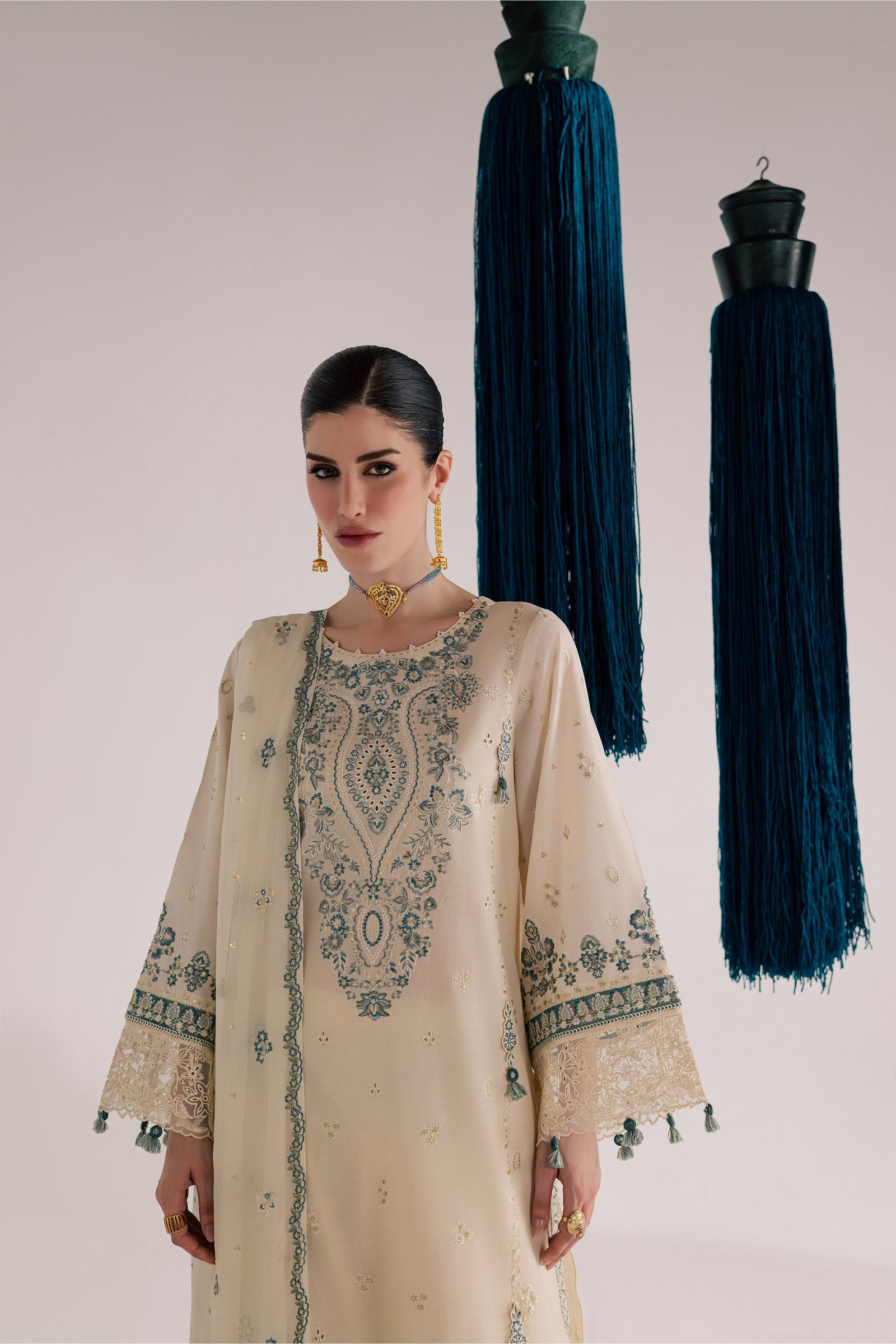  Mana 3Pc - Festive Eid Pret BATIKSS26  BATIK   XS / Ivory / Pima Lawn-S / Ivory / Pima Lawn-M / Ivory / Pima Lawn-L / Ivory / Pima Lawn-XL / Ivory / Pima Lawn