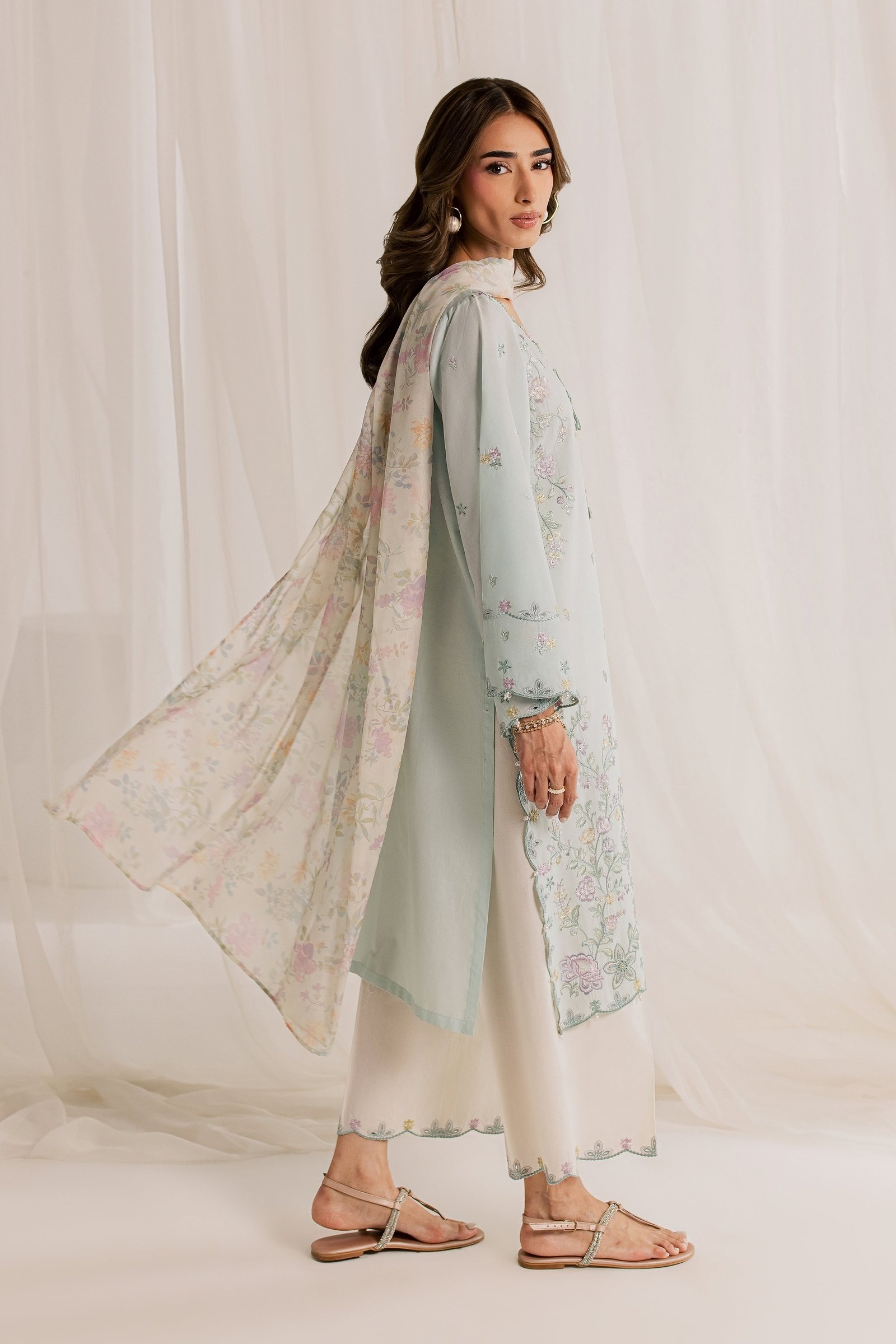 Marshmellow Pc - Embroidered Lawn Dress EverydayEdit26 BATIK XS / Light Blue / Pima Lawn-S / Light Blue / Pima Lawn-M / Light Blue / Pima Lawn-L / Light Blue / Pima Lawn-XL / Light Blue / Pima Lawn