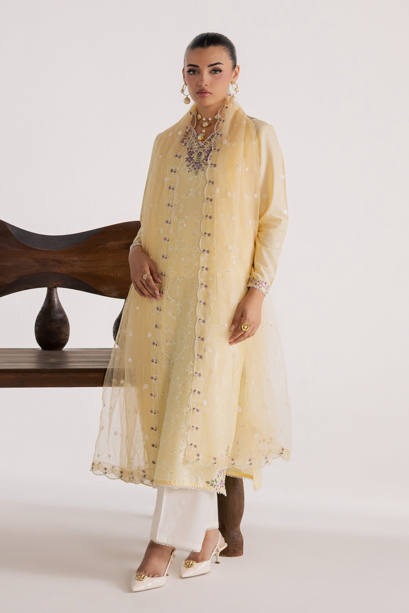  Meringue 3Pc - Luxury Embroidered Lawn BATIKSS26  BATIK   XS / Double Cream / Pima Lawn-S / Double Cream / Pima Lawn-M / Double Cream / Pima Lawn-L / Double Cream / Pima Lawn-XL / Double Cream / Pima Lawn