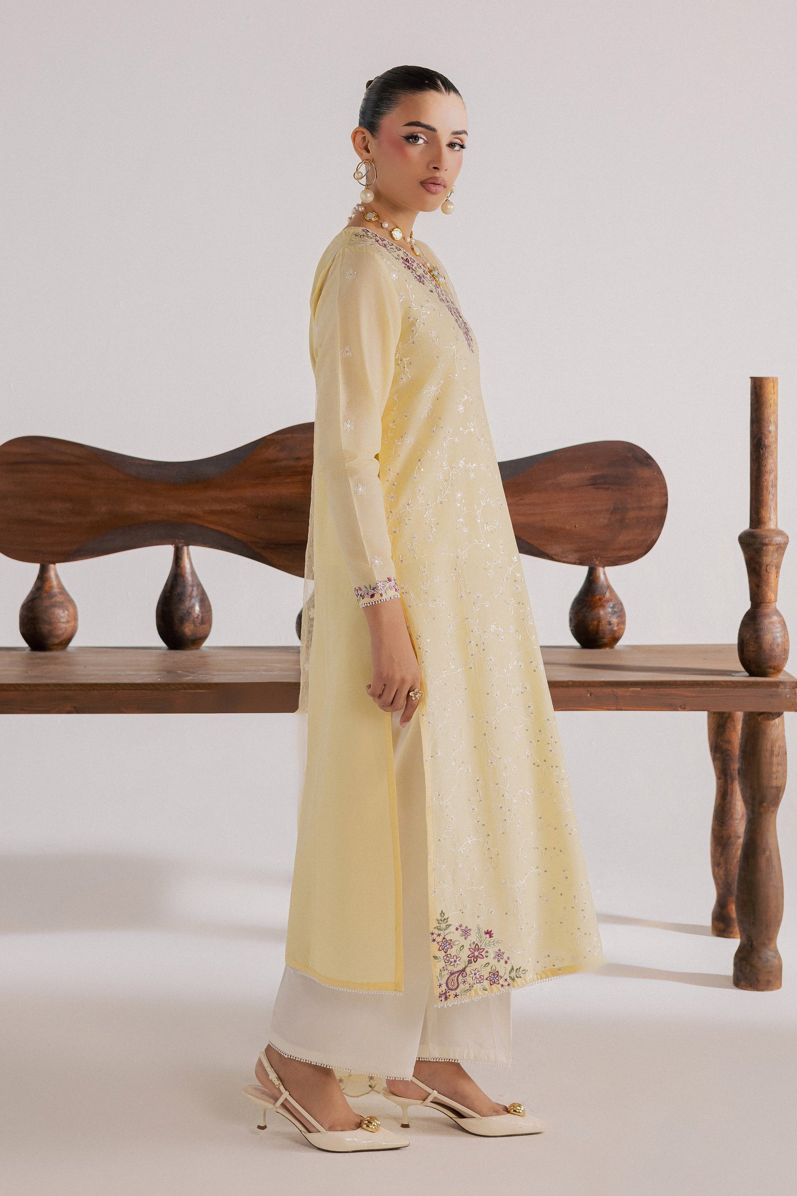 Meringue 3Pc - Luxury Embroidered Lawn BATIKSS26 BATIK XS / Double Cream / Pima Lawn-S / Double Cream / Pima Lawn-M / Double Cream / Pima Lawn-L / Double Cream / Pima Lawn-XL / Double Cream / Pima Lawn