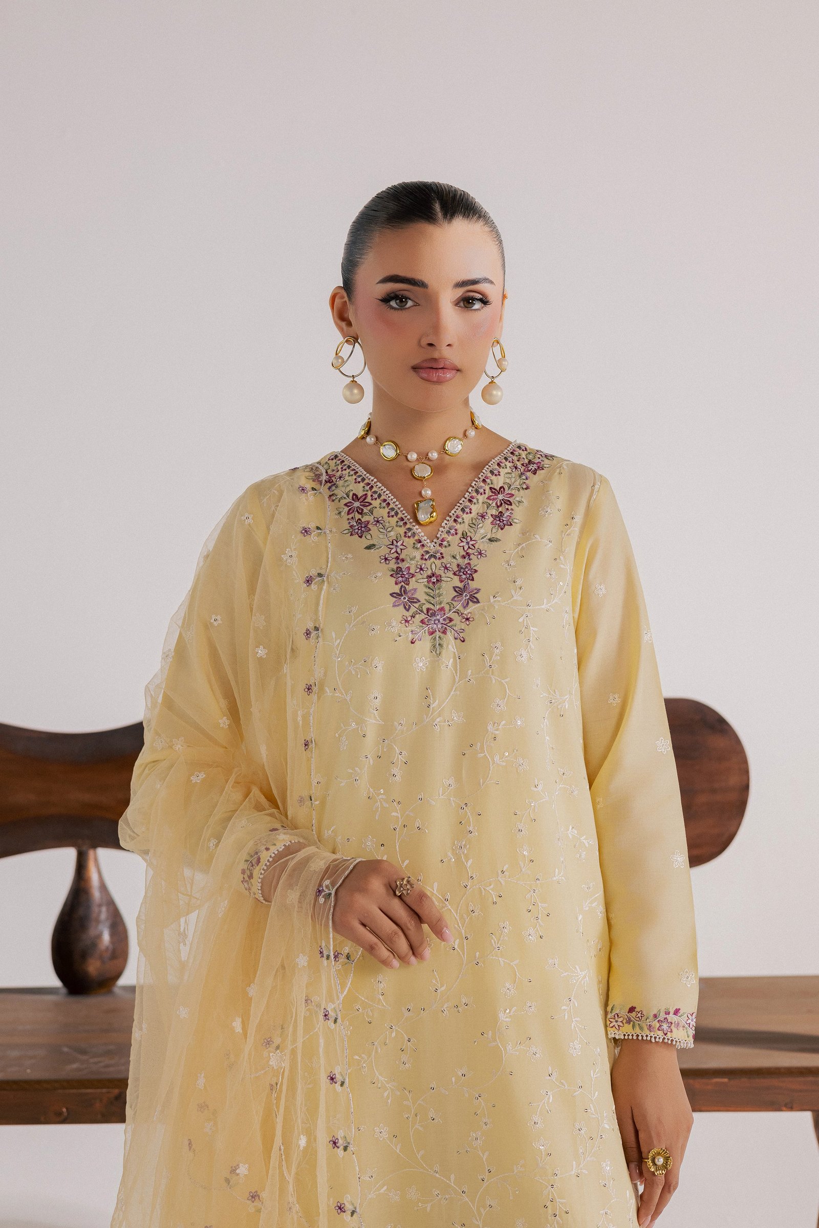  Meringue 3Pc - Luxury Embroidered Lawn BATIKSS26  BATIK   XS / Double Cream / Pima Lawn-S / Double Cream / Pima Lawn-M / Double Cream / Pima Lawn-L / Double Cream / Pima Lawn-XL / Double Cream / Pima Lawn