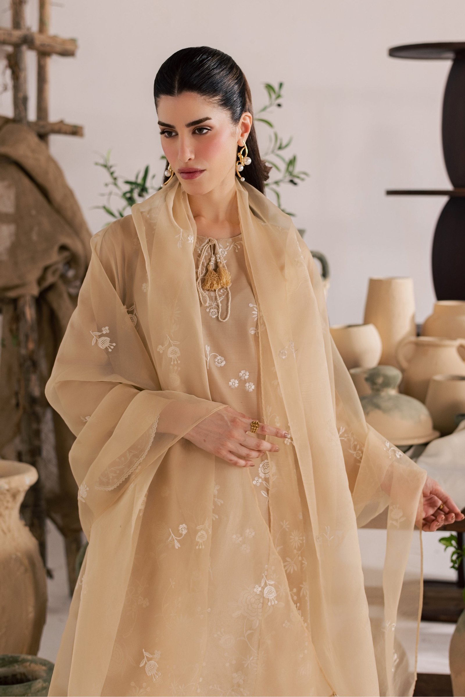 Miami 3Pc - Embroidered Lawn Dress EverydayEdit26 BATIK XS / Skin / Pima Lawn-S / Skin / Pima Lawn-M / Skin / Pima Lawn-L / Skin / Pima Lawn-XL / Skin / Pima Lawn