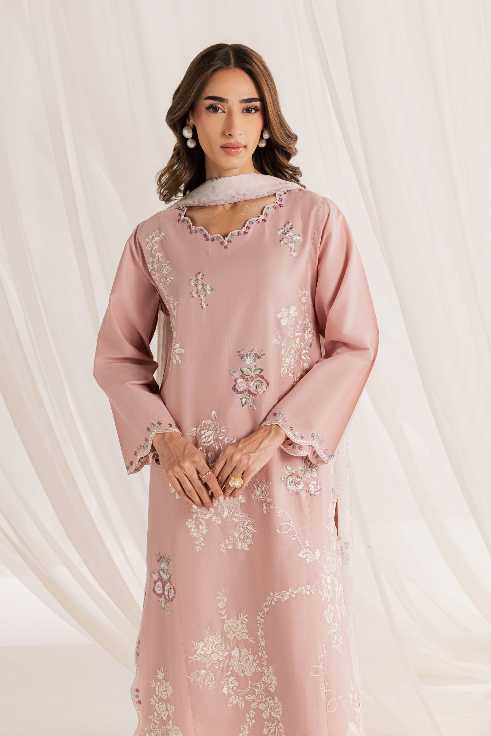  Mimoso 3Pc - Embroidered Lawn Dress EverydayEdit26  BATIK   XS / Pale Mauve / Pima Lawn-S / Pale Mauve / Pima Lawn-M / Pale Mauve / Pima Lawn-L / Pale Mauve / Pima Lawn-XL / Pale Mauve / Pima Lawn