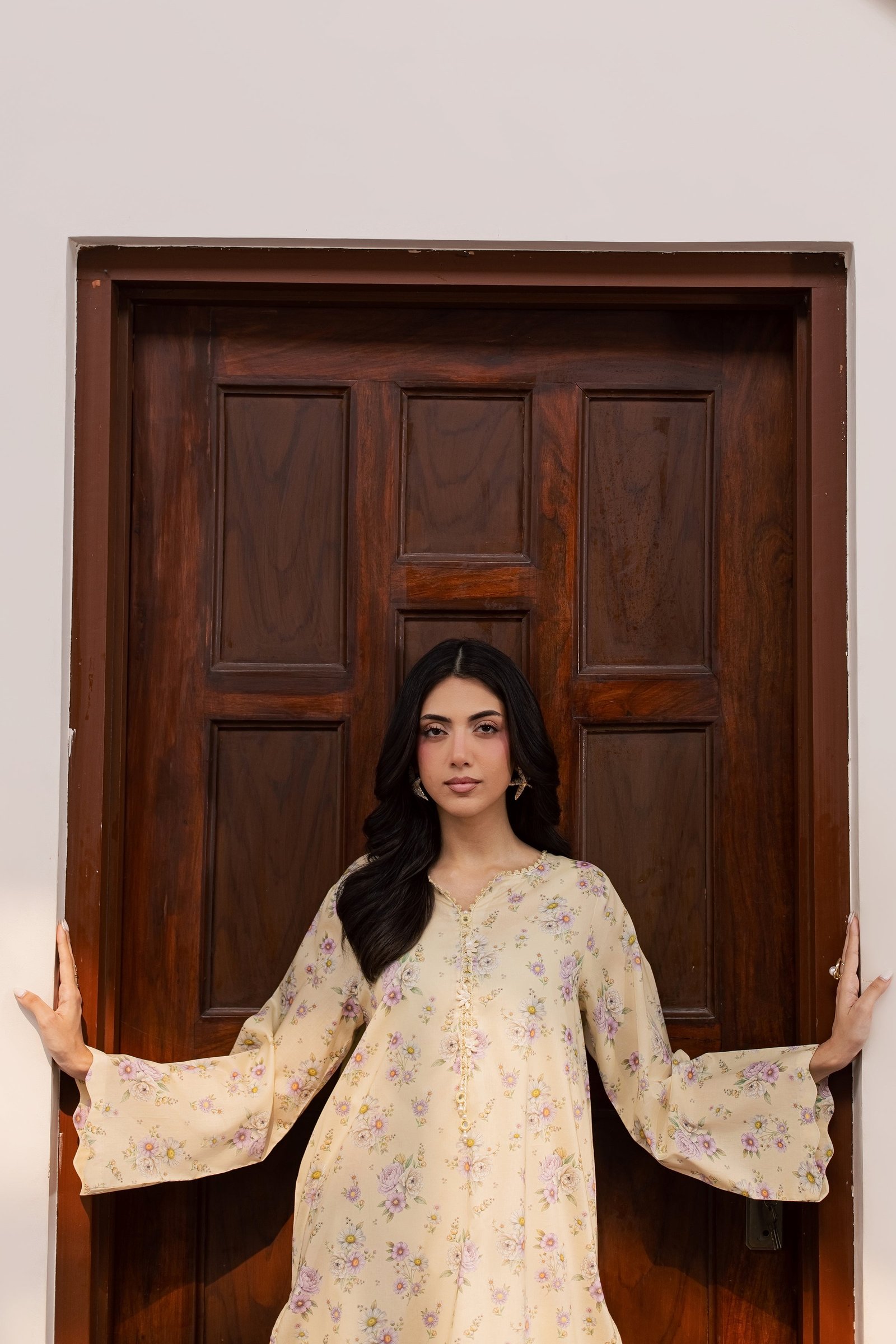 Minho 2Pc - Printed Lawn Dress BATIKSS26 BATIK XS / Yellow / Lawn-S / Yellow / Lawn-M / Yellow / Lawn-L / Yellow / Lawn-XL / Yellow / Lawn