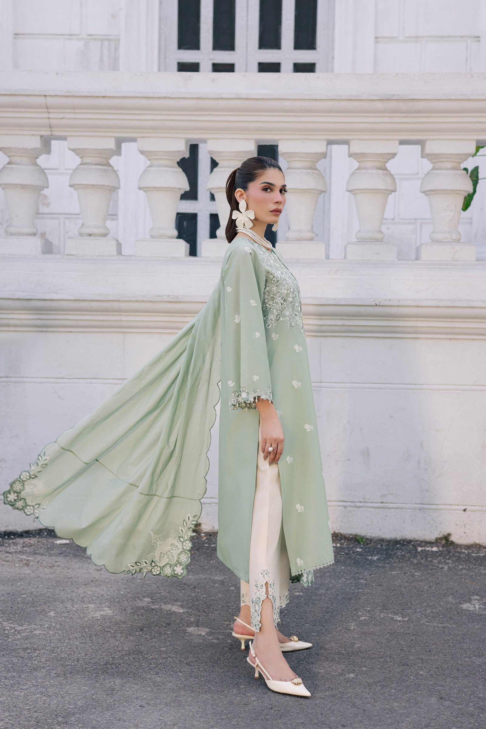 Mint Dream 3Pc - Festive Embroidered Lawn BATIKSS26 BATIK XS / Mint Green / Pima Lawn-S / Mint Green / Pima Lawn-M / Mint Green / Pima Lawn-L / Mint Green / Pima Lawn-XL / Mint Green / Pima Lawn