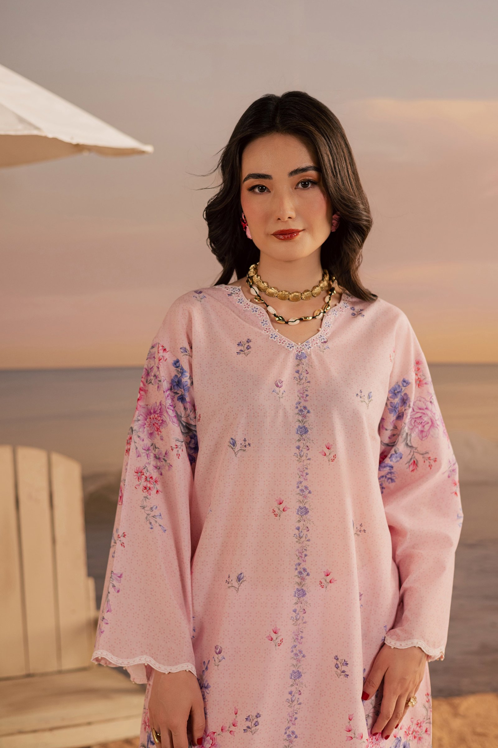  Misty Lavender 2Pc - Printed Lawn Dress BATIKSS26  BATIK   XS / Pink / Lawn-S / Pink / Lawn-M / Pink / Lawn-L / Pink / Lawn-XL / Pink / Lawn