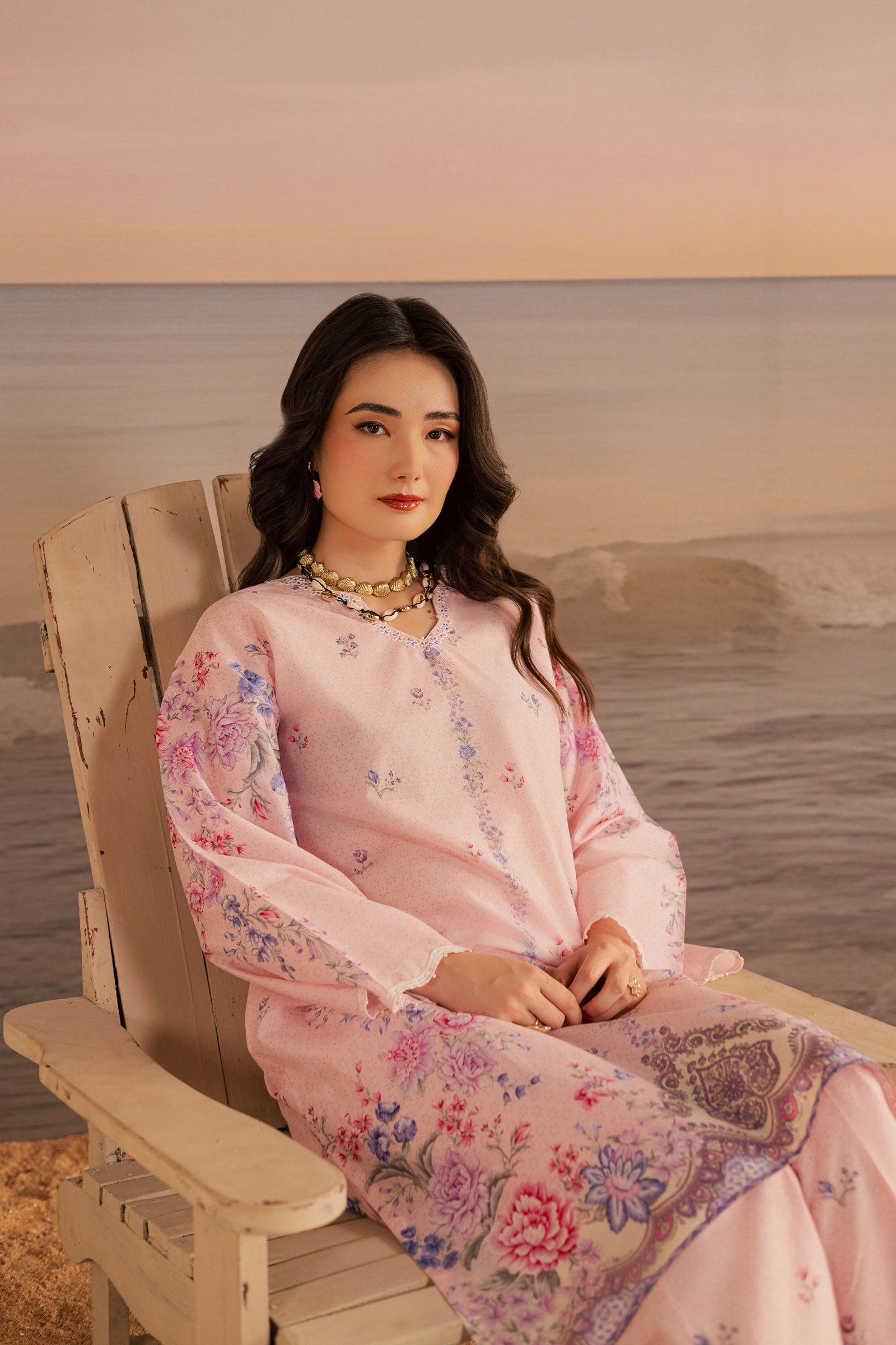  Misty Lavender 2Pc - Printed Lawn Dress BATIKSS26  BATIK   XS / Pink / Lawn-S / Pink / Lawn-M / Pink / Lawn-L / Pink / Lawn-XL / Pink / Lawn