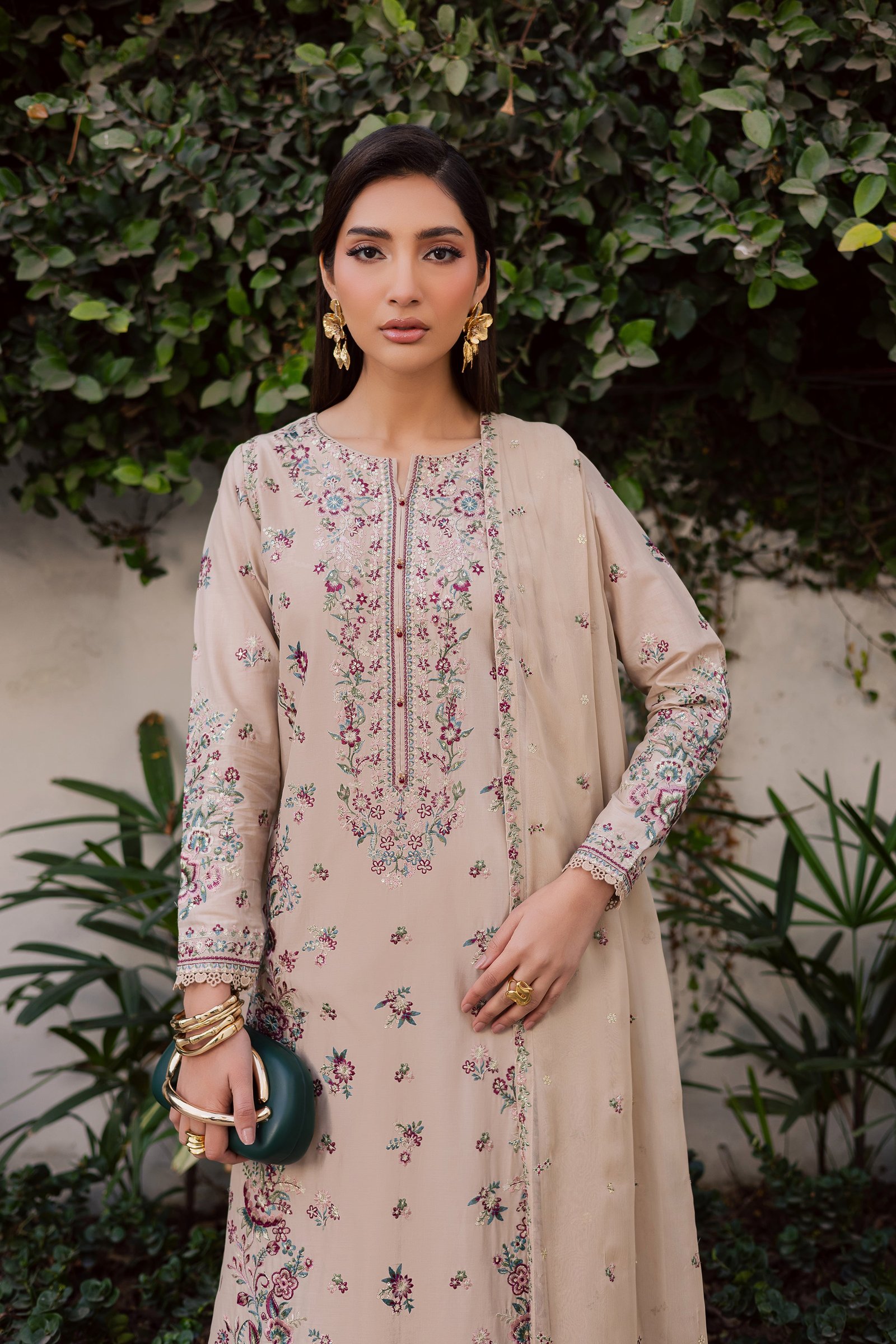 Nehar 3Pc - Festive Embroidered Lawn BATIKEID2026 BATIK XS / Skin / Pima Lawn-S / Skin / Pima Lawn-M / Skin / Pima Lawn-L / Skin / Pima Lawn-XL / Skin / Pima Lawn