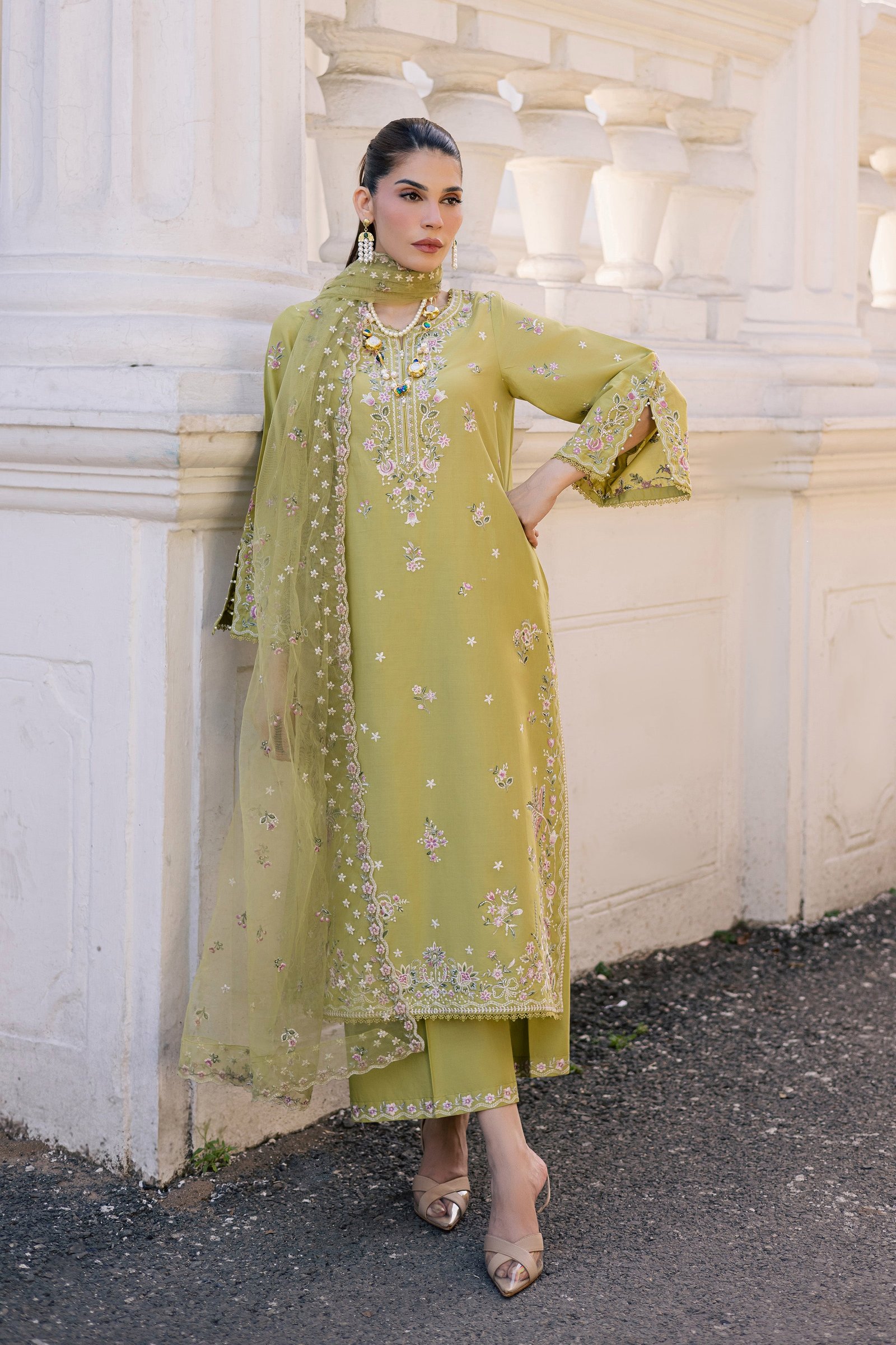  Nirvanah 3Pc - Festive Embroidered Lawn BATIKSS26  BATIK   XS / Apple Green / Pima Lawn-S / Apple Green / Pima Lawn-M / Apple Green / Pima Lawn-L / Apple Green / Pima Lawn-XL / Apple Green / Pima Lawn