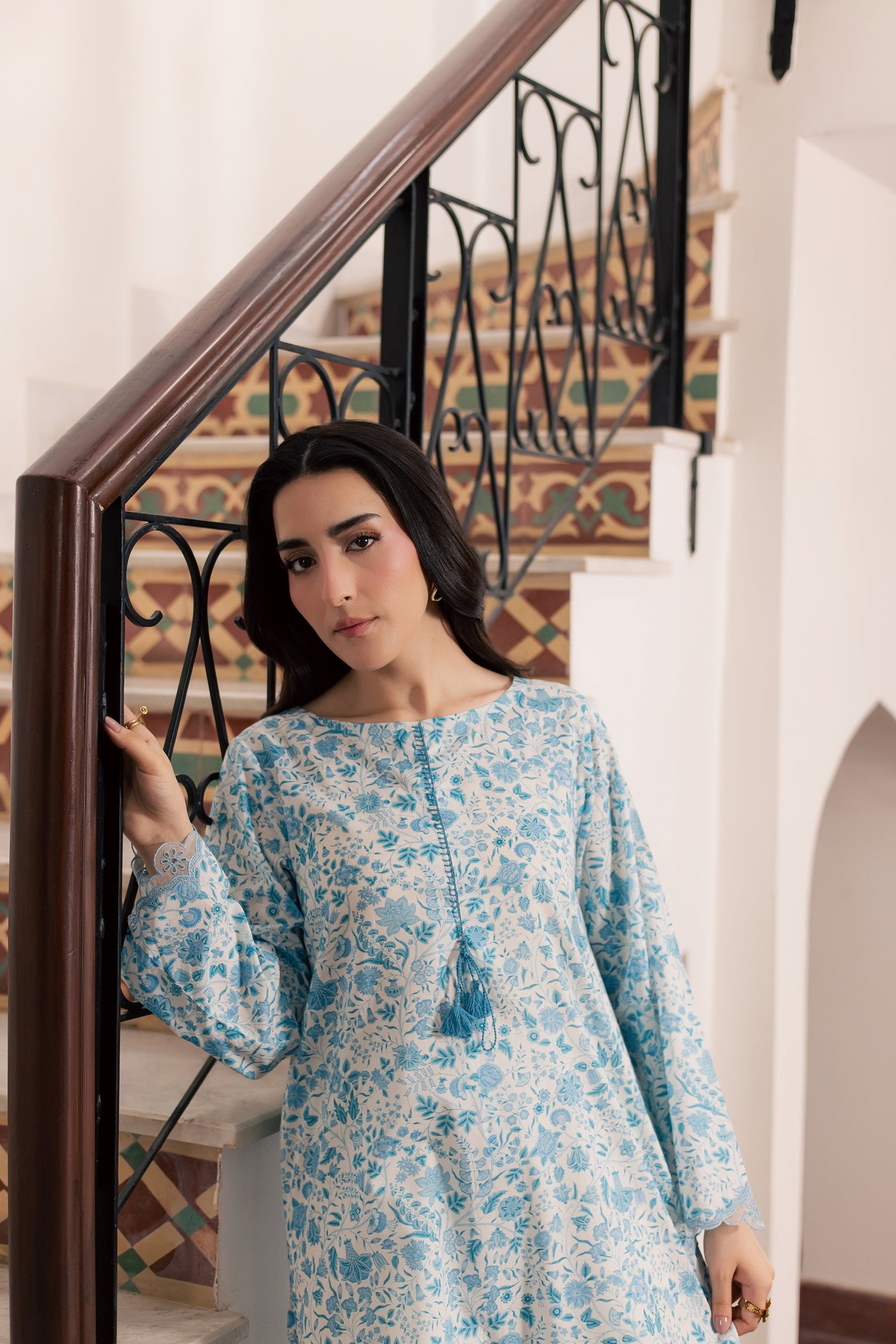  Nooran 2Pc - Printed Lawn Dress BATIKSS26  BATIK   XS / Off White / Lawn-S / Off White / Lawn-M / Off White / Lawn-L / Off White / Lawn-XL / Off White / Lawn