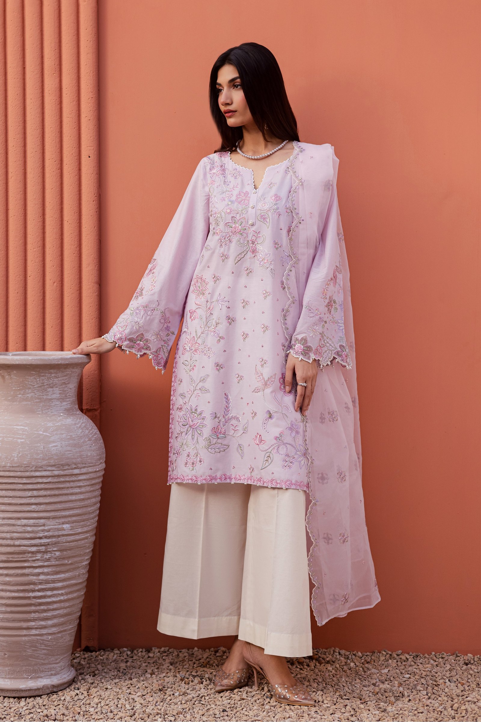  Nysa 3Pc - Festive Embroidered Lawn BATIKEID2026  BATIK   XS / Lilac / Pima Lawn-S / Lilac / Pima Lawn-M / Lilac / Pima Lawn-L / Lilac / Pima Lawn-XL / Lilac / Pima Lawn