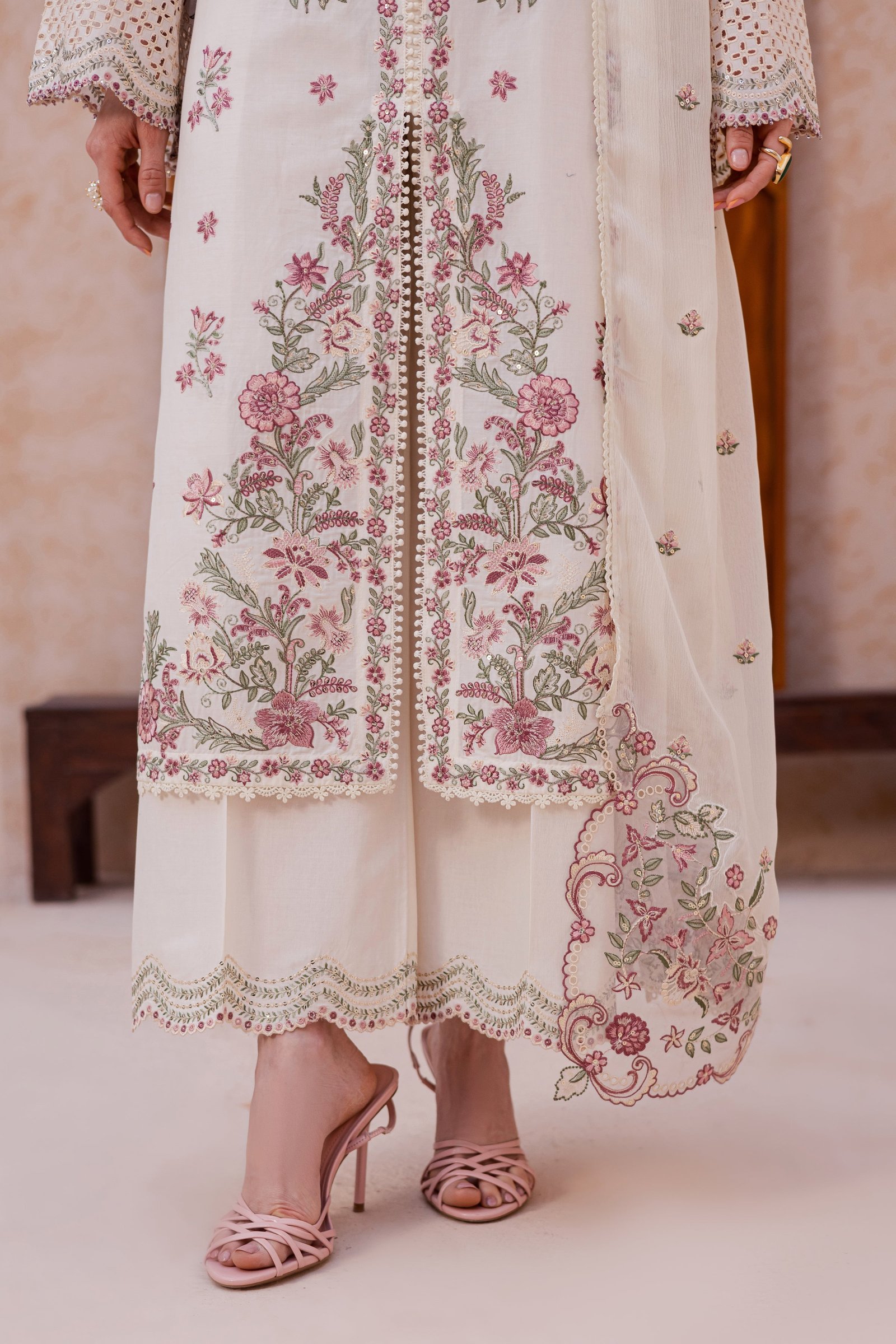  Pearl Dust 3Pc - Festive Embroidered Lawn BATIKEID2026  BATIK   XS / Eggnoc White / Pima Lawn-S / Eggnoc White / Pima Lawn-M / Eggnoc White / Pima Lawn-L / Eggnoc White / Pima Lawn-XL / Eggnoc White / Pima Lawn
