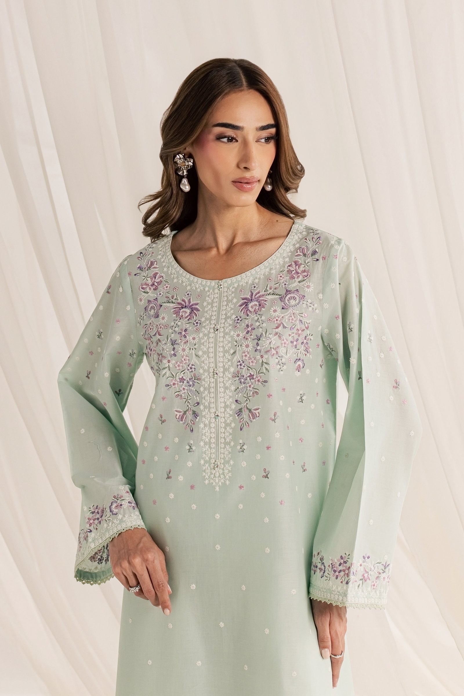  Pearl Harbor 2Pc - Embroidered Lawn Dress EverydayEdit26  BATIK   XS / Harbor Gray / Pima Lawn-S / Harbor Gray / Pima Lawn-M / Harbor Gray / Pima Lawn-L / Harbor Gray / Pima Lawn-XL / Harbor Gray / Pima Lawn