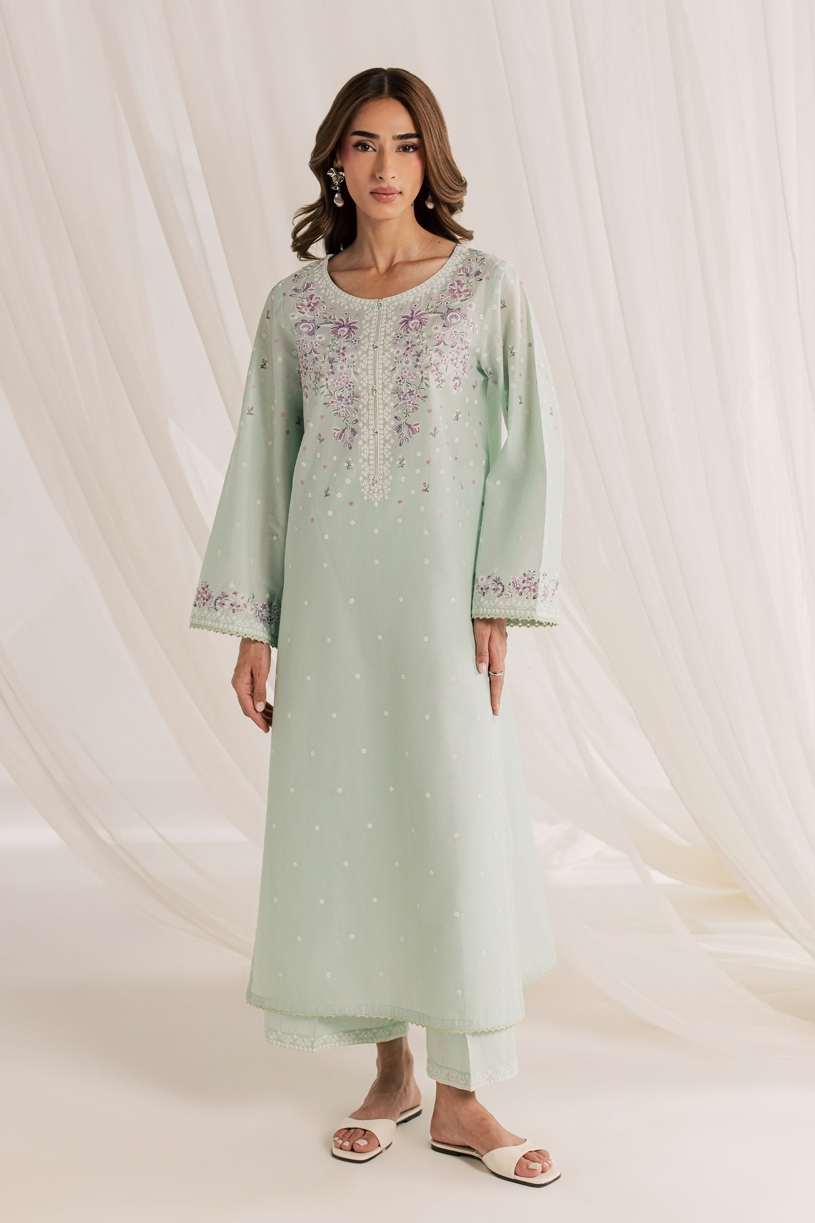  Pearl Harbor 2Pc - Embroidered Lawn Dress EverydayEdit26  BATIK   XS / Harbor Gray / Pima Lawn-S / Harbor Gray / Pima Lawn-M / Harbor Gray / Pima Lawn-L / Harbor Gray / Pima Lawn-XL / Harbor Gray / Pima Lawn