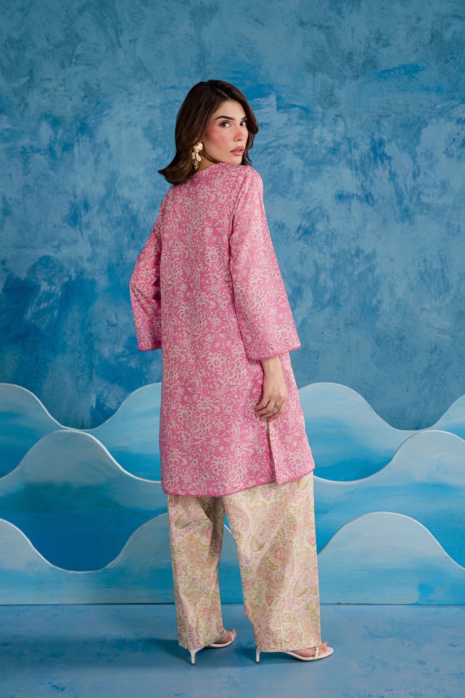  Pink Serena 2Pc - Printed Lawn Dress BATIKSS26  BATIK   XS / Pink / Lawn-S / Pink / Lawn-M / Pink / Lawn-L / Pink / Lawn-XL / Pink / Lawn