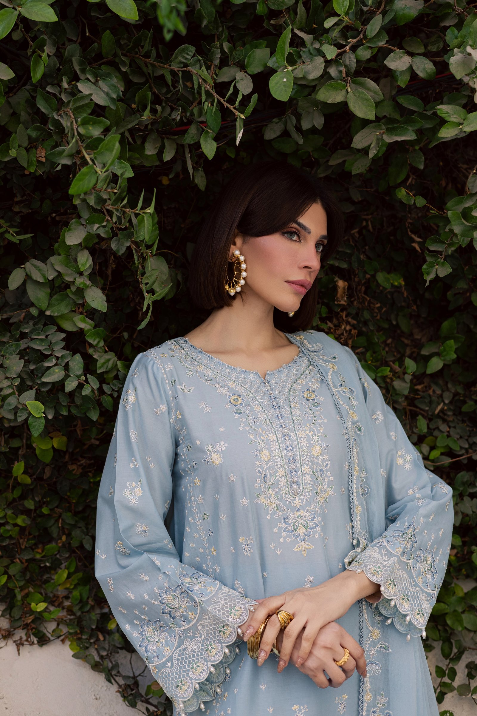 Prague 3Pc - Festive Embroidered Lawn BATIKEID2026 BATIK XS / Sky Blue / Pima Lawn-S / Sky Blue / Pima Lawn-M / Sky Blue / Pima Lawn-L / Sky Blue / Pima Lawn-XL / Sky Blue / Pima Lawn