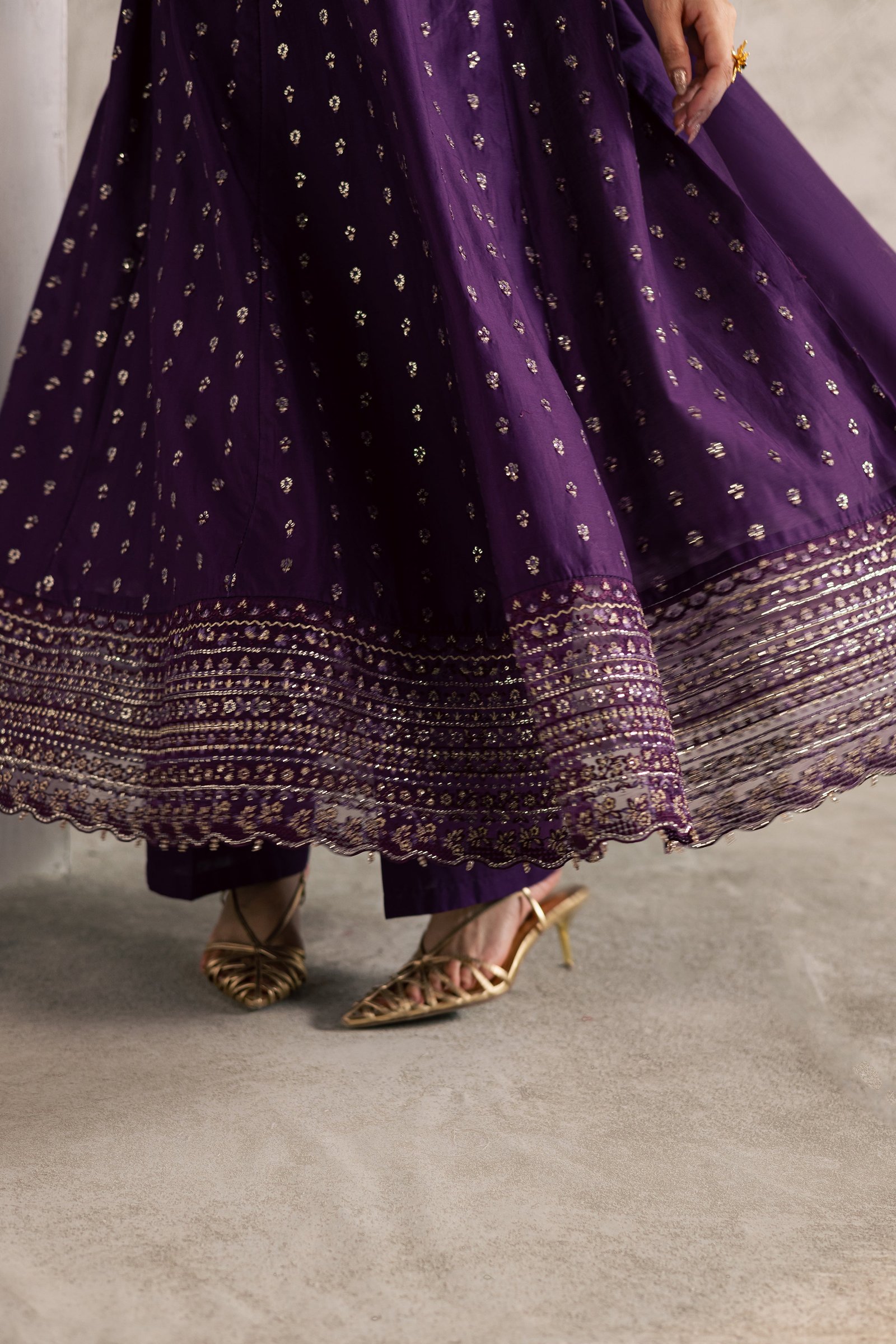Purple Elaf 3Pc - Festive Embroidered Lawn BATIKEID2026 BATIK XS / Purple / Pima Lawn-S / Purple / Pima Lawn-M / Purple / Pima Lawn-L / Purple / Pima Lawn-XL / Purple / Pima Lawn