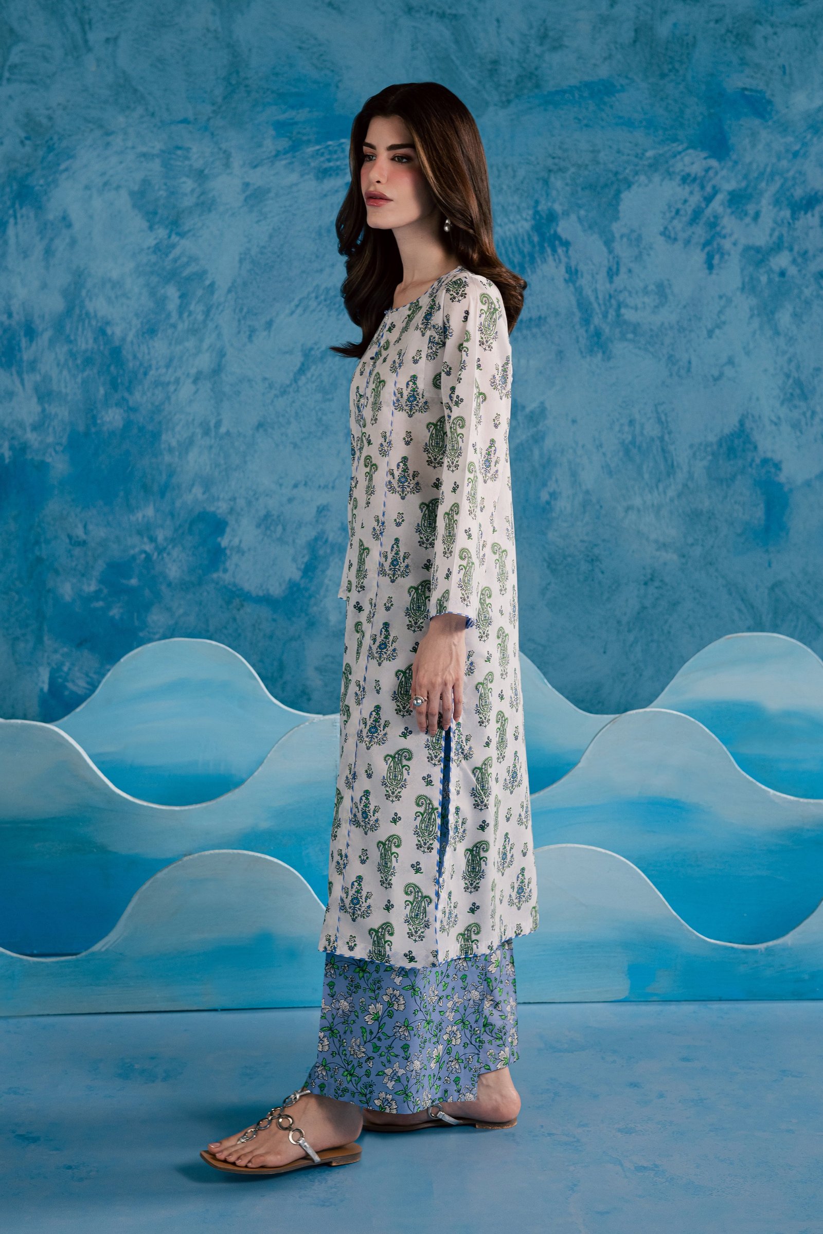  Purple Julie 2Pc - Printed Lawn Dress BATIKSS26  BATIK   XS / Off White / Lawn-S / Off White / Lawn-M / Off White / Lawn-L / Off White / Lawn-XL / Off White / Lawn