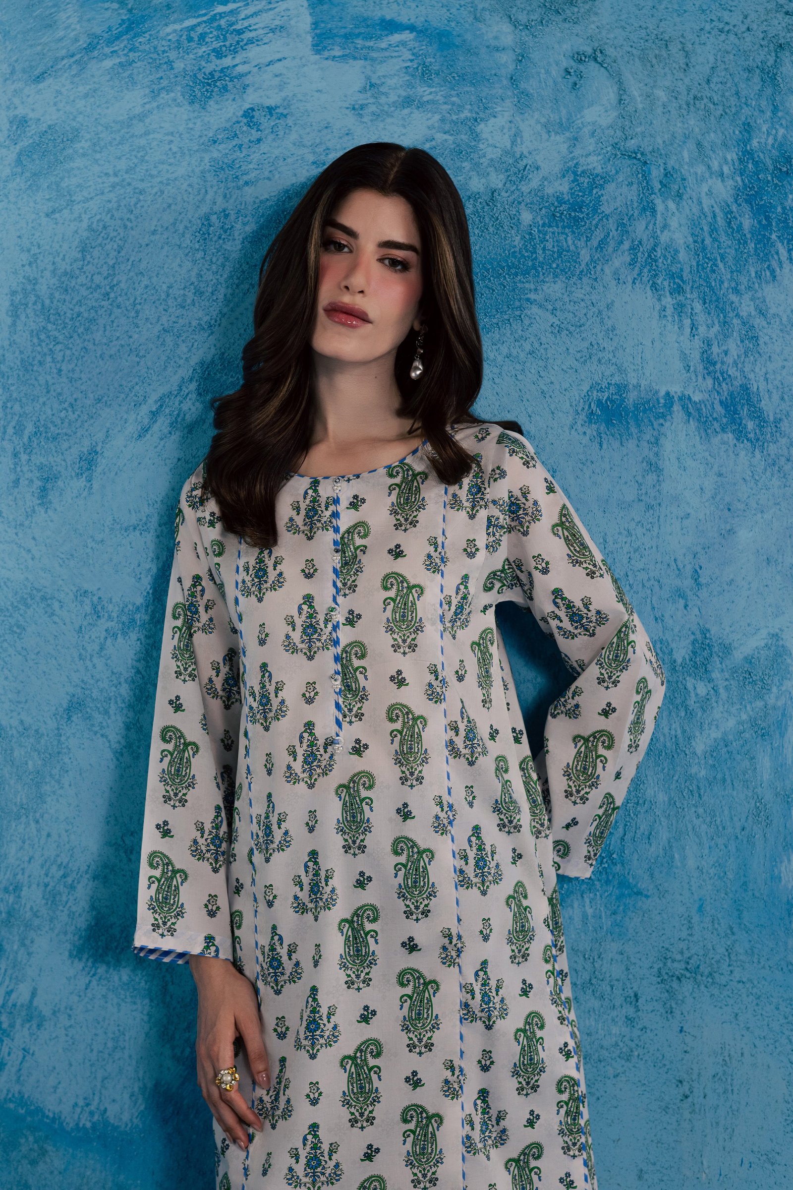 Purple Julie 2Pc - Printed Lawn Dress BATIKSS26 BATIK XS / Off White / Lawn-S / Off White / Lawn-M / Off White / Lawn-L / Off White / Lawn-XL / Off White / Lawn