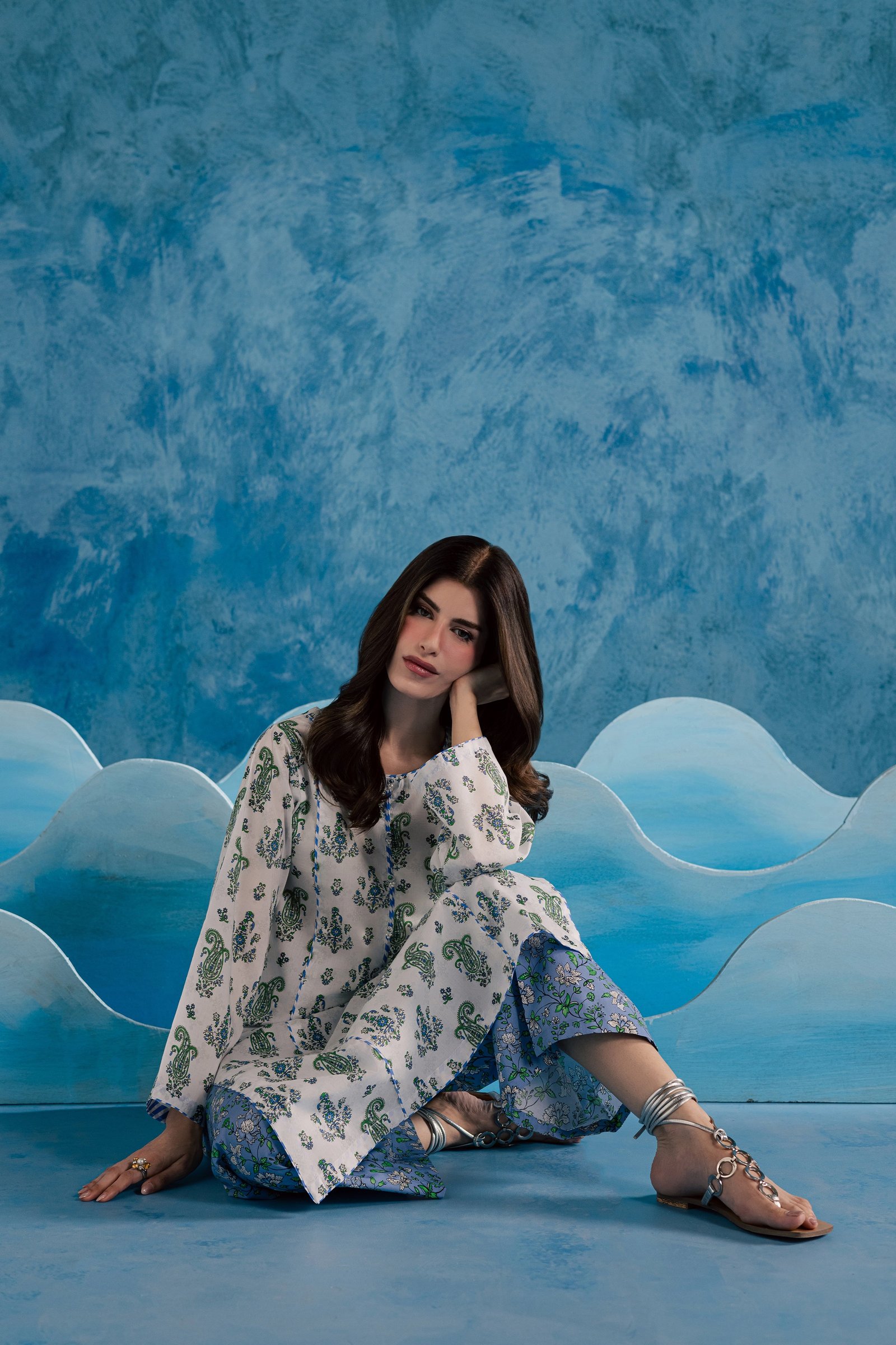  Purple Julie 2Pc - Printed Lawn Dress BATIKSS26  BATIK   XS / Off White / Lawn-S / Off White / Lawn-M / Off White / Lawn-L / Off White / Lawn-XL / Off White / Lawn