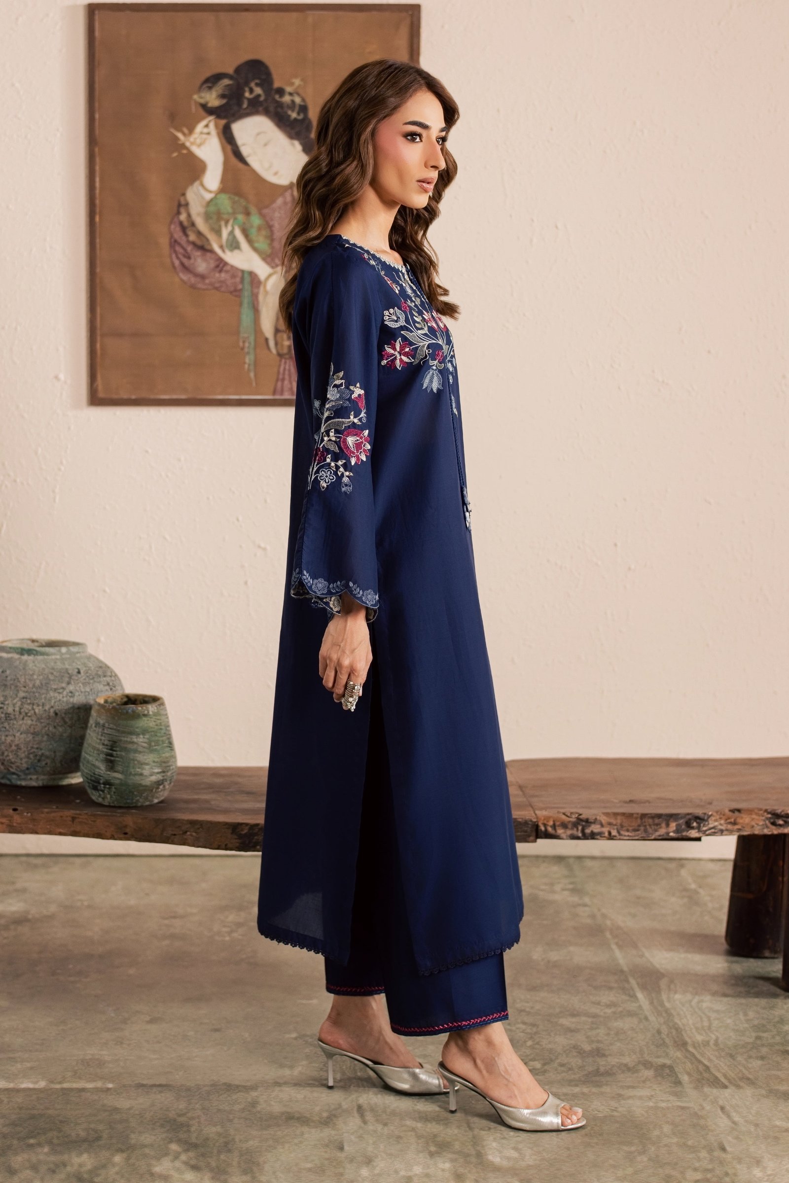 Rarity 2Pc - Embroidered Lawn Dress EverydayEdit26 BATIK XS / Midnight Blue / Pima Lawn-S / Midnight Blue / Pima Lawn-M / Midnight Blue / Pima Lawn-L / Midnight Blue / Pima Lawn-XL / Midnight Blue / Pima Lawn
