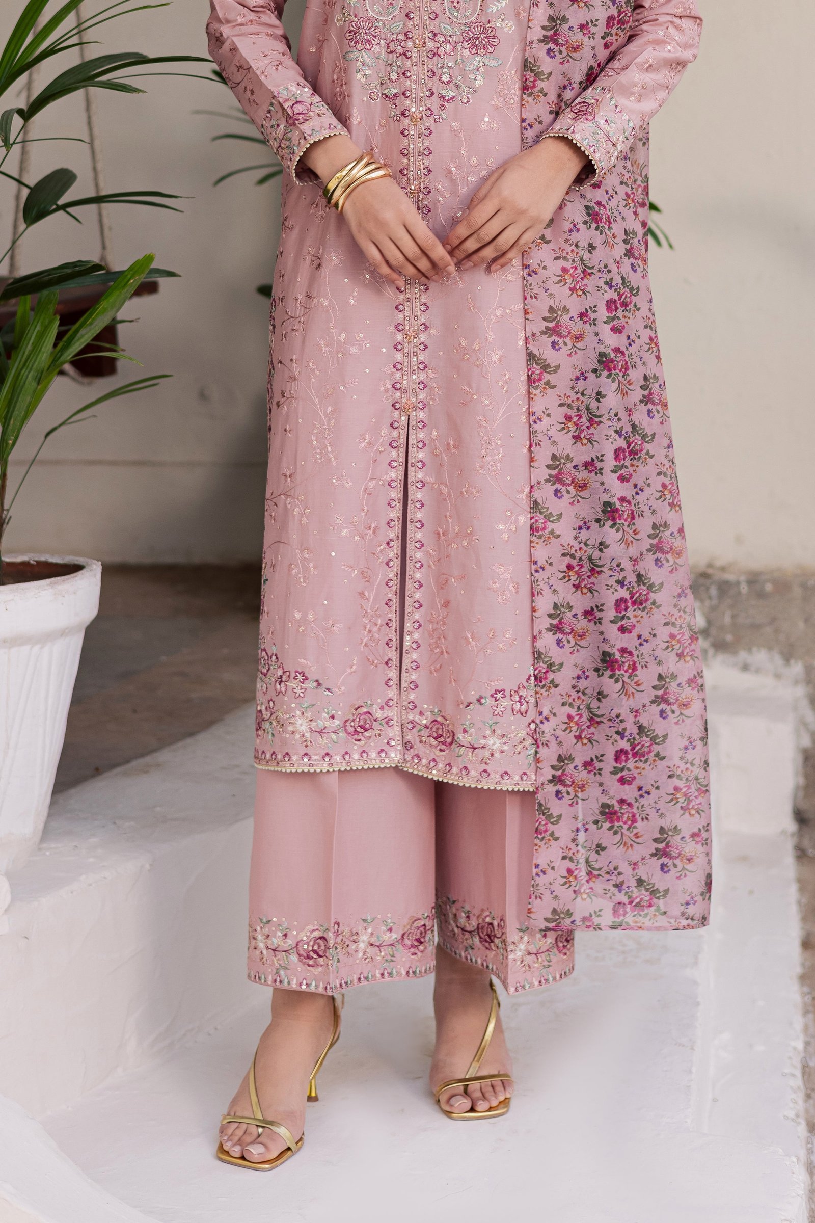 Rimi 3Pc - Festive Embroidered Lawn BATIKEID2026 BATIK XS / Taffy Pink / Pima Lawn-S / Taffy Pink / Pima Lawn-M / Taffy Pink / Pima Lawn-L / Taffy Pink / Pima Lawn-XL / Taffy Pink / Pima Lawn