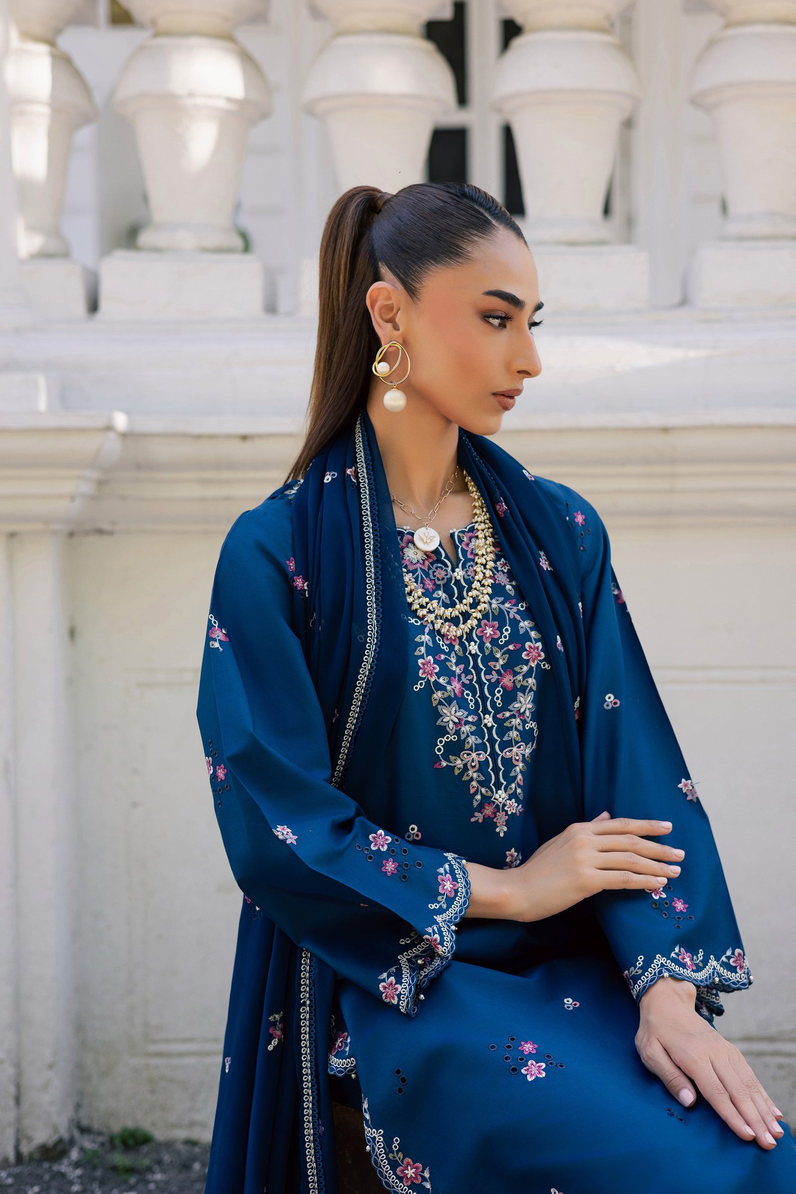  Sabeha 3Pc - Festive Embroidered Lawn BATIKSS26  BATIK   XS / Ocean Blue / Pima Lawn-S / Ocean Blue / Pima Lawn-M / Ocean Blue / Pima Lawn-L / Ocean Blue / Pima Lawn-XL / Ocean Blue / Pima Lawn