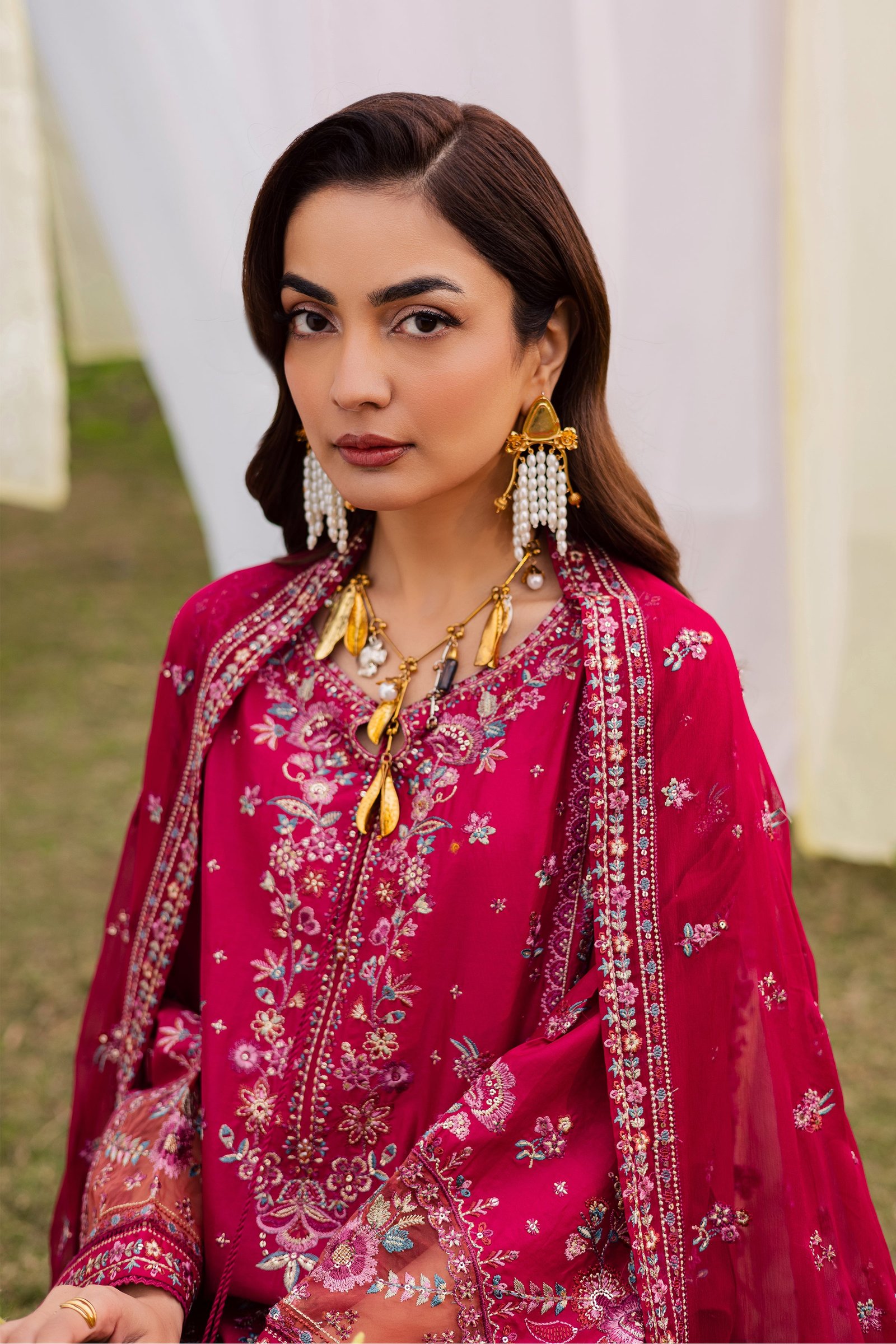 Sahibo 3Pc - Festive Embroidered Lawn BATIKEID2026 BATIK XS / Deep Pink / Pima Lawn-S / Deep Pink / Pima Lawn-M / Deep Pink / Pima Lawn-L / Deep Pink / Pima Lawn-XL / Deep Pink / Pima Lawn