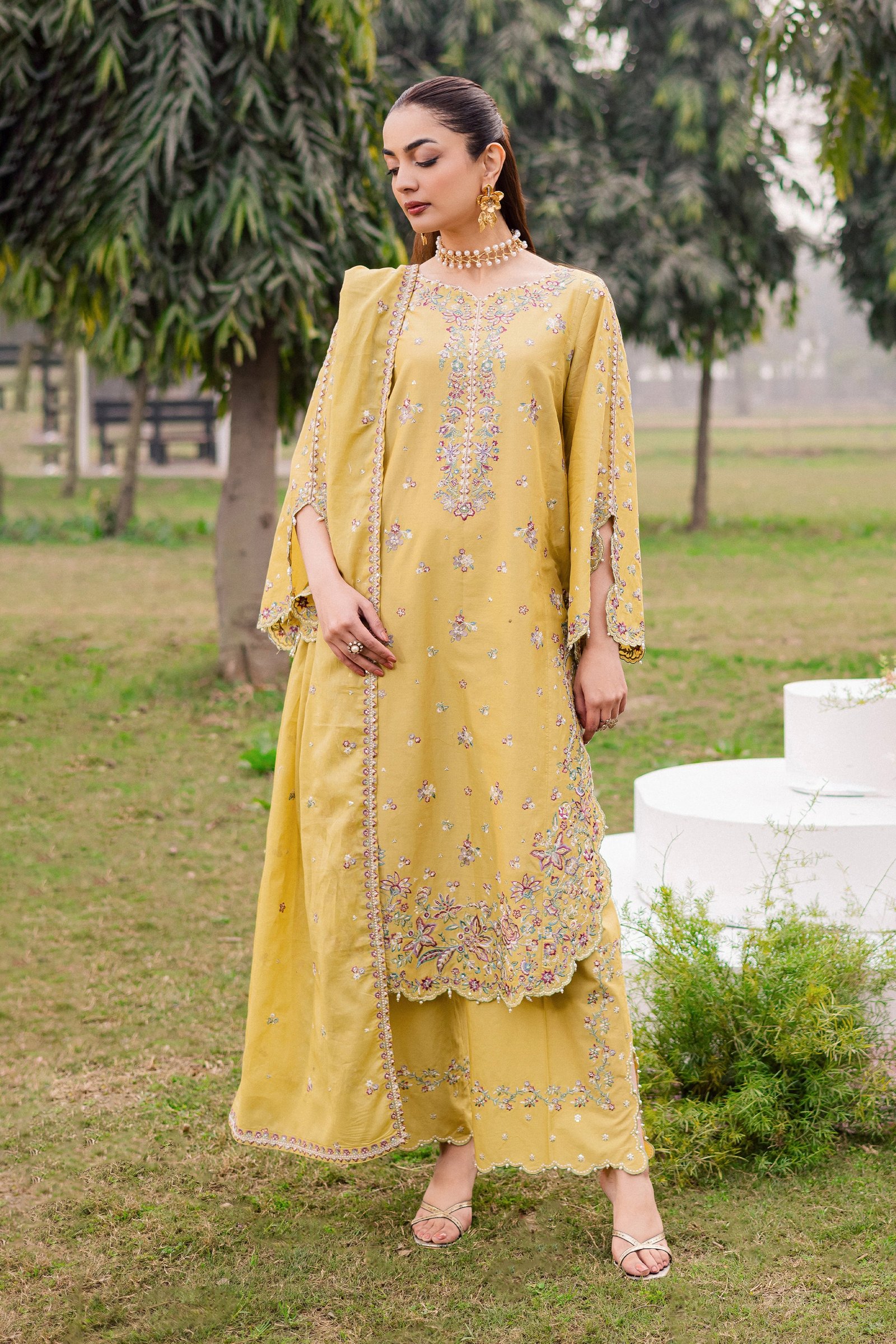  Salwah 3Pc - Festive Embroidered Lawn BATIKEID2026  BATIK   XS / Lime Green / Pima Lawn-S / Lime Green / Pima Lawn-M / Lime Green / Pima Lawn-L / Lime Green / Pima Lawn-XL / Lime Green / Pima Lawn