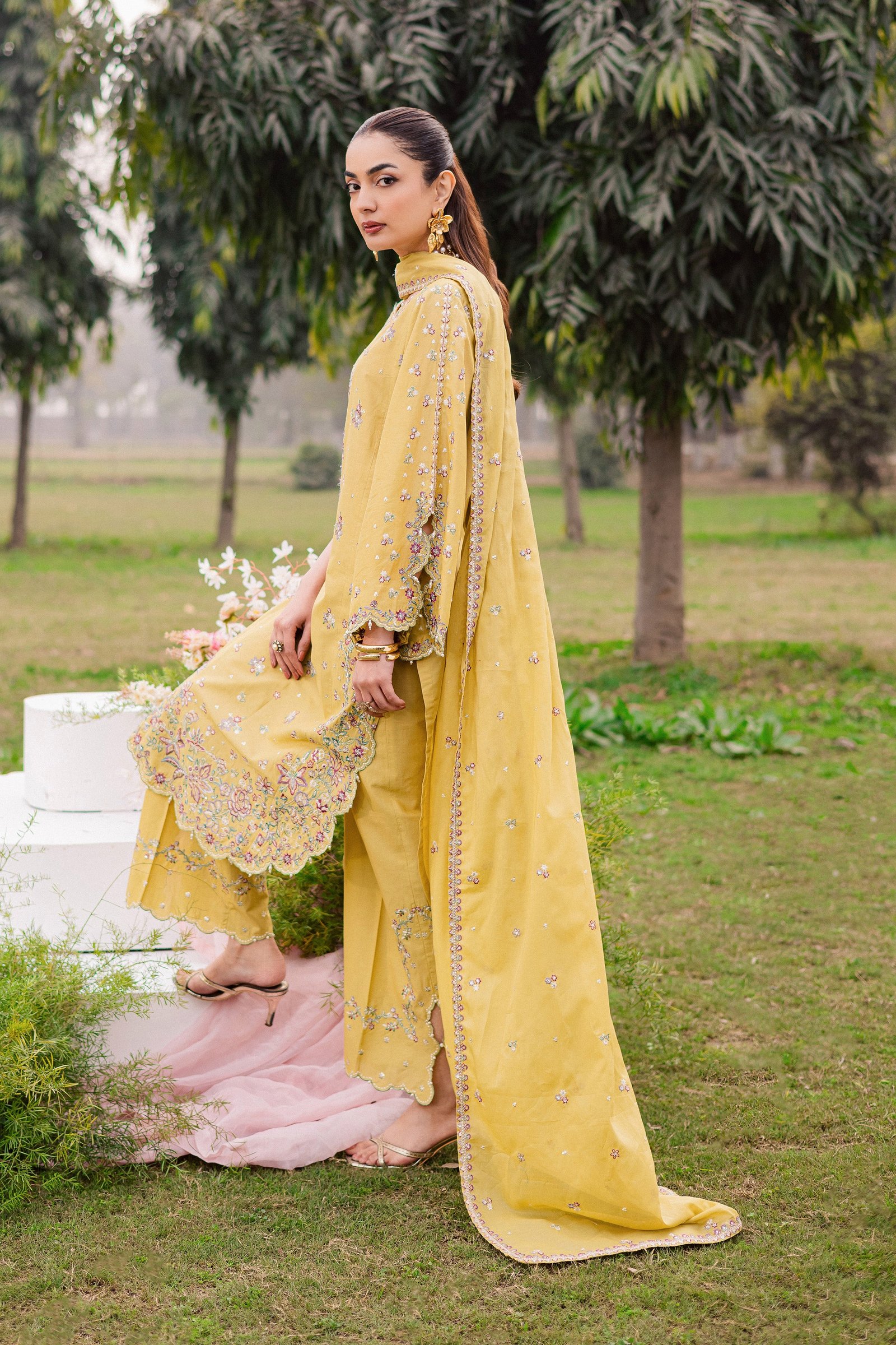  Salwah 3Pc - Festive Embroidered Lawn BATIKEID2026  BATIK   XS / Lime Green / Pima Lawn-S / Lime Green / Pima Lawn-M / Lime Green / Pima Lawn-L / Lime Green / Pima Lawn-XL / Lime Green / Pima Lawn