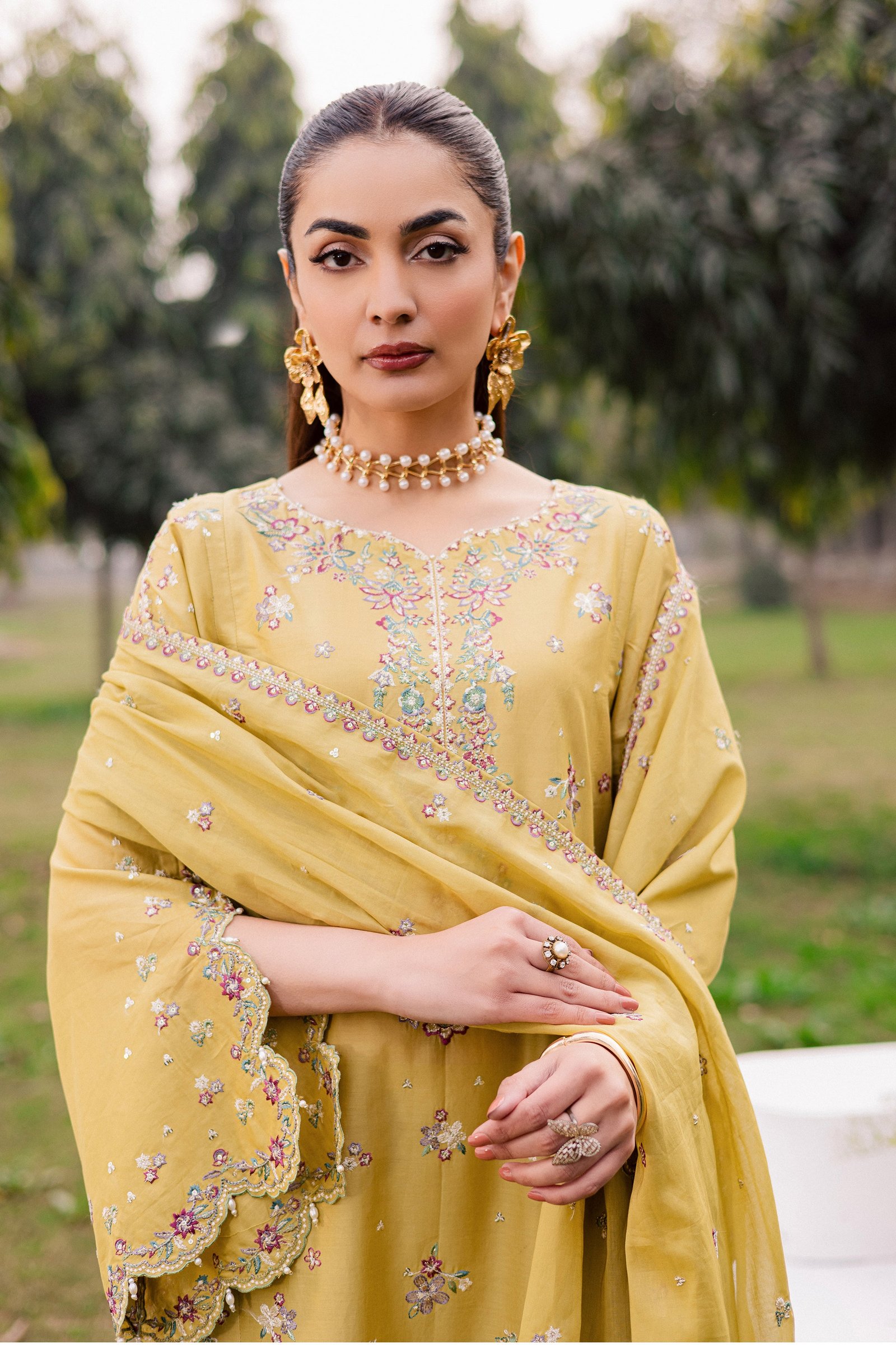 Salwah 3Pc - Festive Embroidered Lawn BATIKEID2026 BATIK XS / Lime Green / Pima Lawn-S / Lime Green / Pima Lawn-M / Lime Green / Pima Lawn-L / Lime Green / Pima Lawn-XL / Lime Green / Pima Lawn