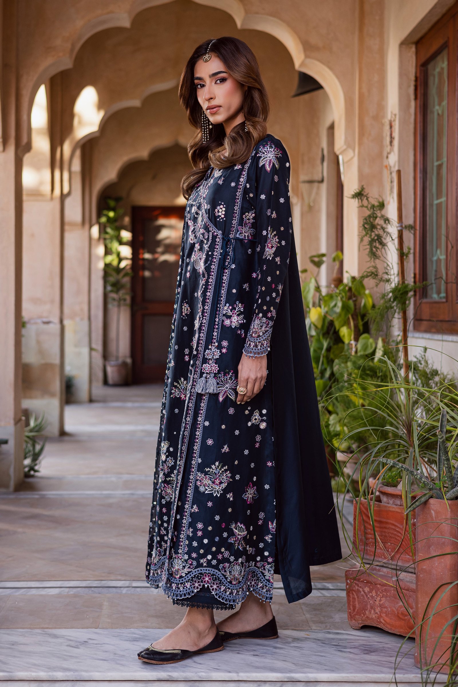 Sappo 3Pc - Festive Embroidered Lawn BATIKEID2026 BATIK XS / Blue Berry / Pima Lawn-S / Blue Berry / Pima Lawn-M / Blue Berry / Pima Lawn-L / Blue Berry / Pima Lawn-XL / Blue Berry / Pima Lawn