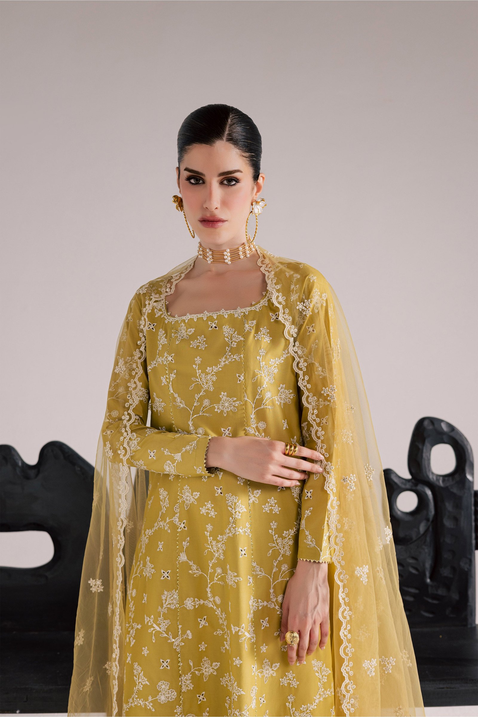 Selea 3Pc - Festive Eid Pret BATIKSS26 BATIK XS / Lime Green / Pima Lawn-S / Lime Green / Pima Lawn-M / Lime Green / Pima Lawn-L / Lime Green / Pima Lawn-XL / Lime Green / Pima Lawn