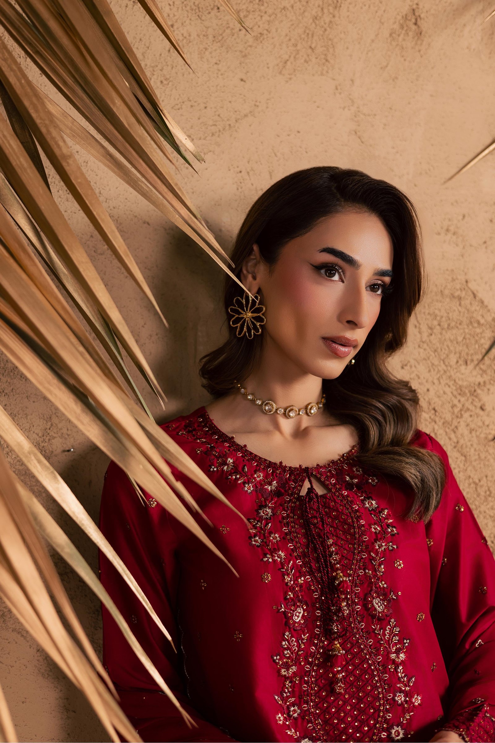 Shaili 3Pc - Embroidered Festive Pret BATIKSS26 BATIK XS / Red / Giza-S / Red / Giza-M / Red / Giza-L / Red / Giza-XL / Red / Giza