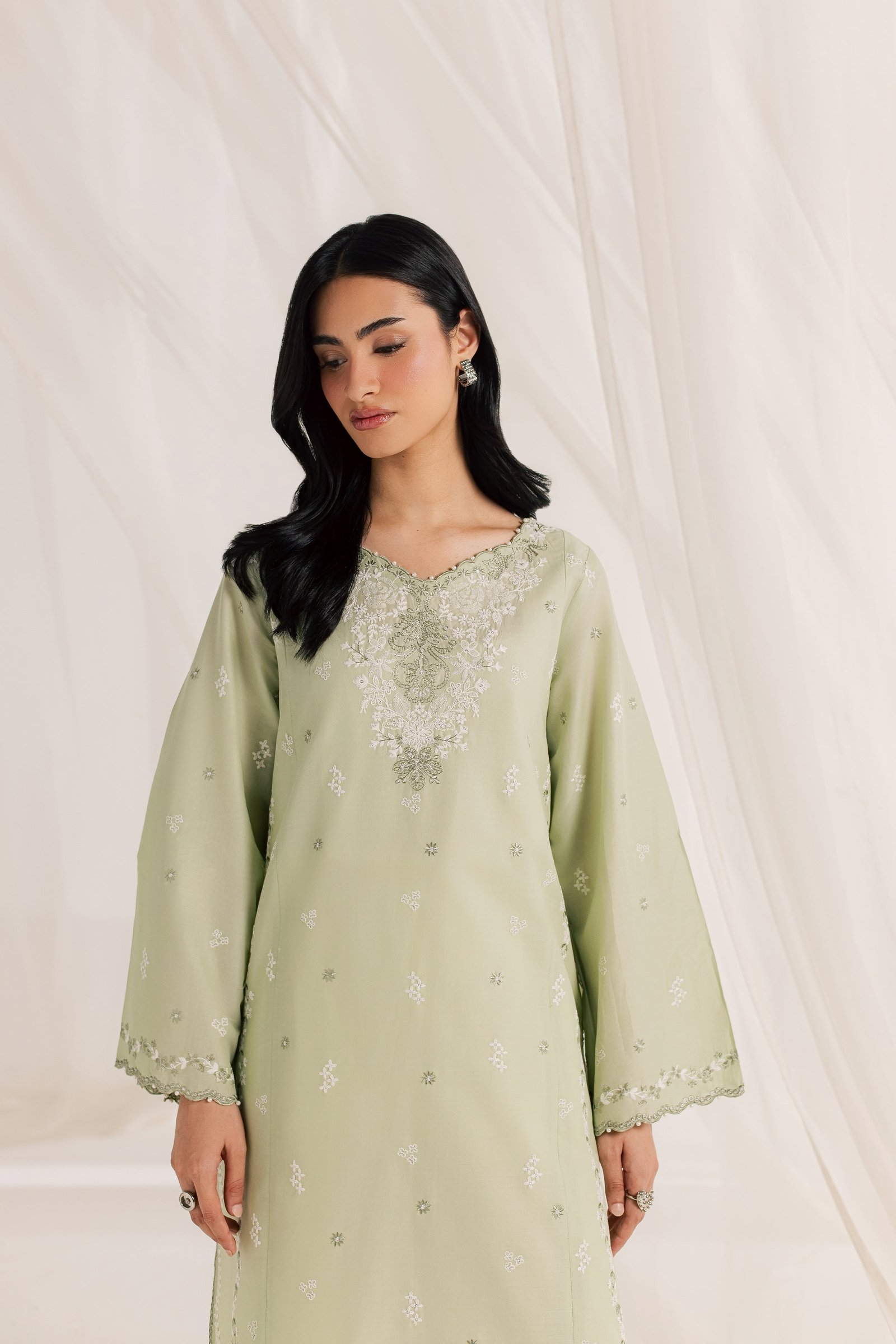  Silah 2Pc - Embroidered Lawn Dress EverydayEdit26  BATIK   XS / Dusty Green / Pima Lawn-S / Dusty Green / Pima Lawn-M / Dusty Green / Pima Lawn-L / Dusty Green / Pima Lawn-XL / Dusty Green / Pima Lawn