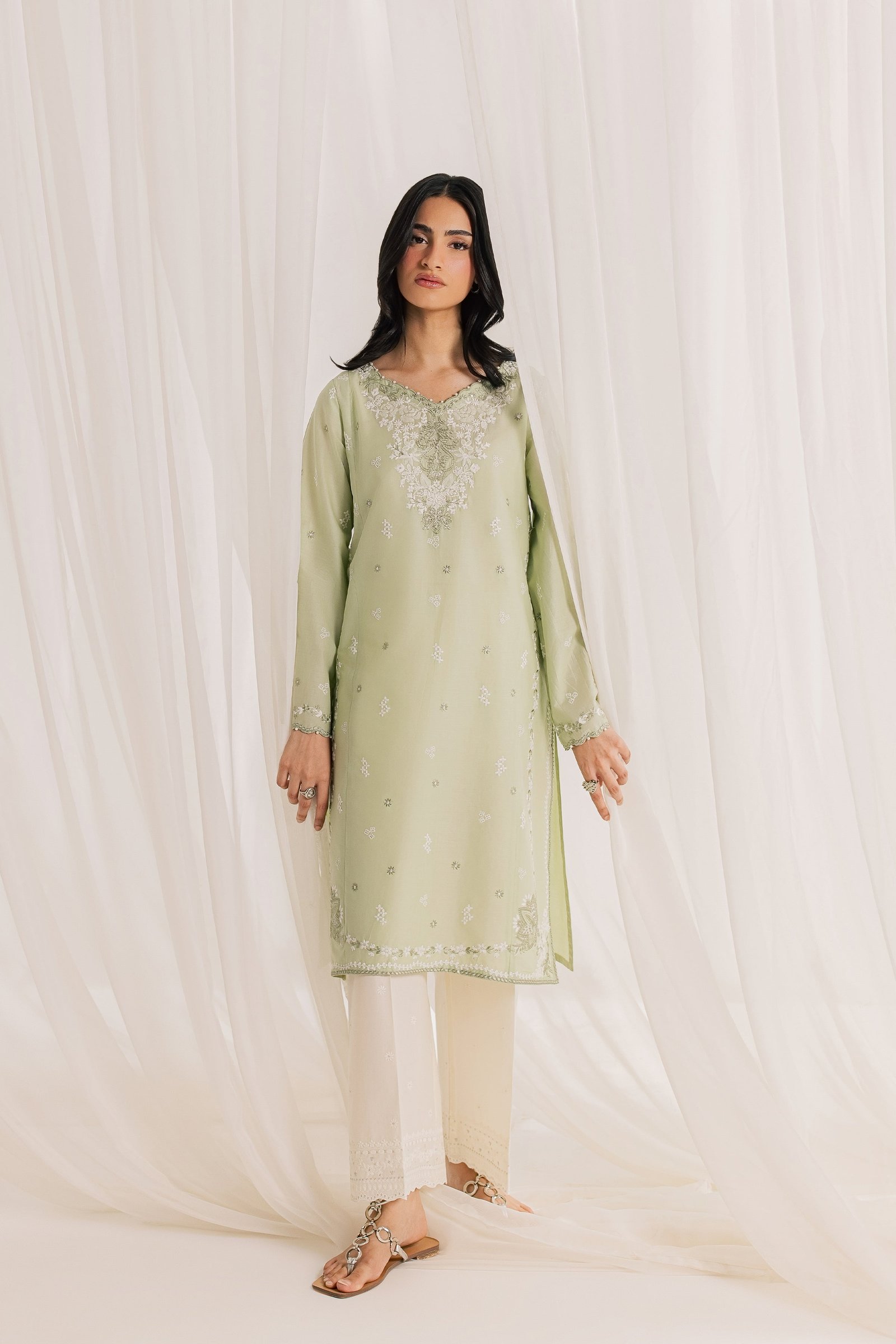  Silah 2Pc - Embroidered Lawn Dress EverydayEdit26  BATIK   XS / Dusty Green / Pima Lawn-S / Dusty Green / Pima Lawn-M / Dusty Green / Pima Lawn-L / Dusty Green / Pima Lawn-XL / Dusty Green / Pima Lawn
