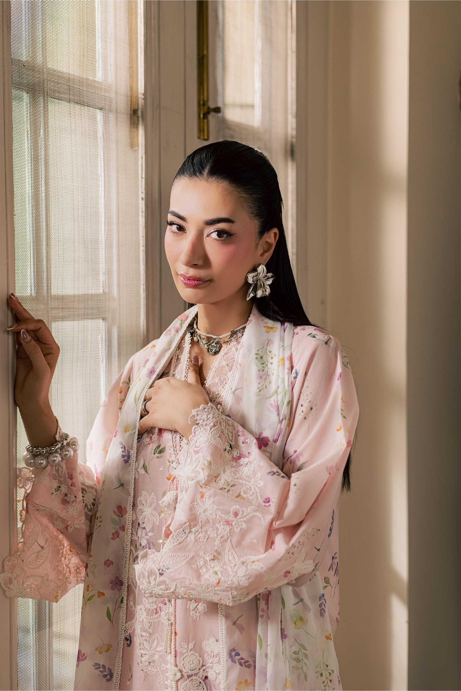  Sirel 3Pc - Luxury Embroidered Lawn BATIKSS26  BATIK   XS / Pink / Lawn-S / Pink / Lawn-M / Pink / Lawn-L / Pink / Lawn-XL / Pink / Lawn