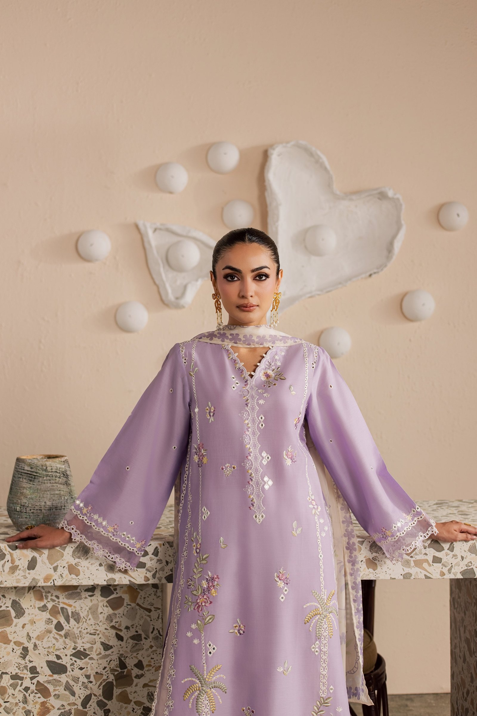 Skylie Jane 3Pc - Embroidered Lawn Dress EverydayEdit26 BATIK XS / Voila / Pima Lawn-S / Voila / Pima Lawn-M / Voila / Pima Lawn-L / Voila / Pima Lawn-XL / Voila / Pima Lawn
