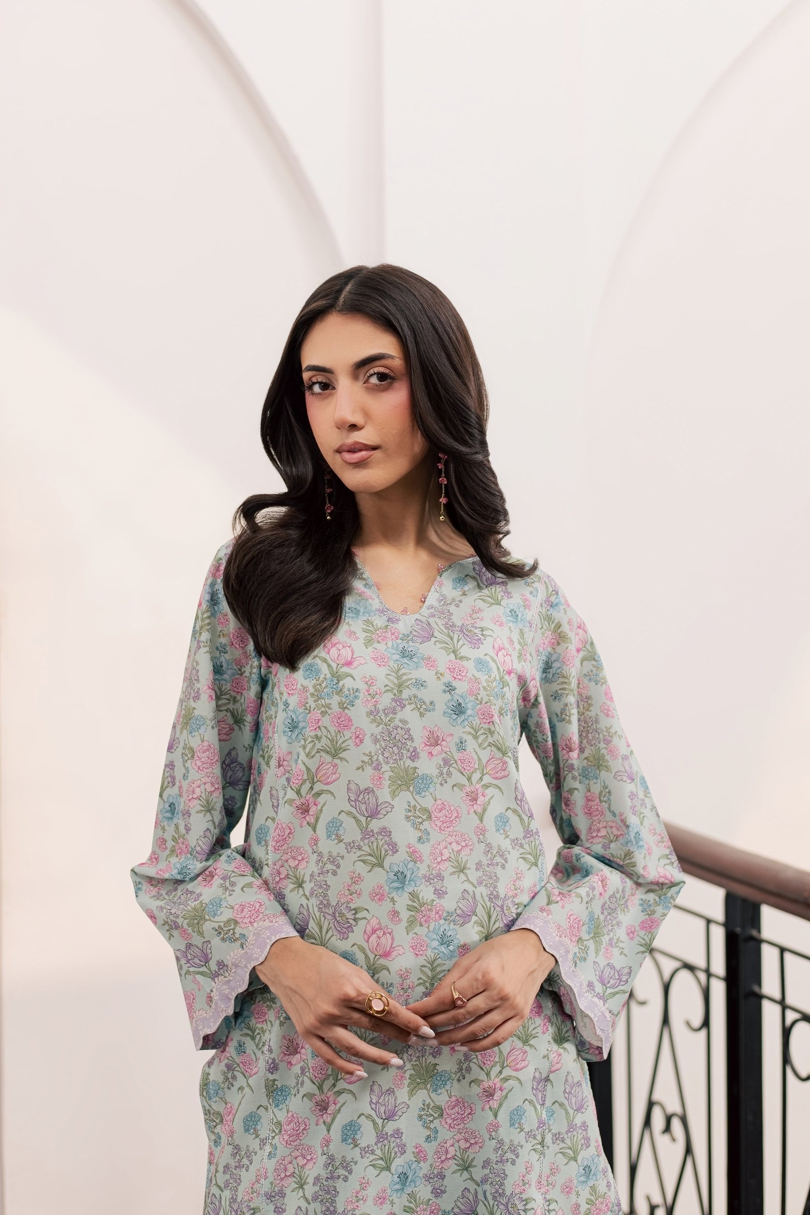 Snowy 2Pc - Printed Lawn Dress BATIKSS26 BATIK XS / Blue / Lawn-S / Blue / Lawn-M / Blue / Lawn-L / Blue / Lawn-XL / Blue / Lawn