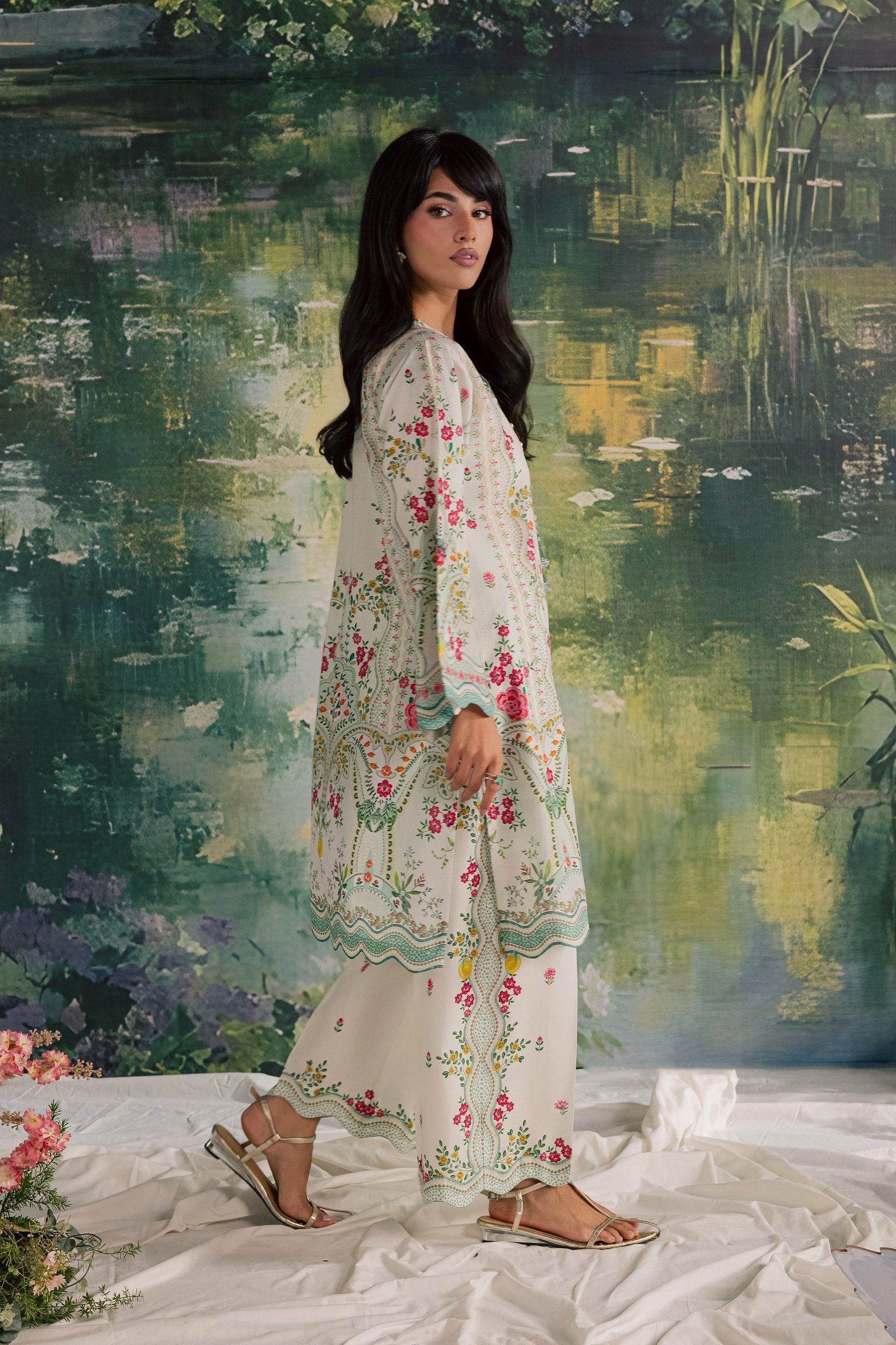 Soha 2Pc - Printed Lawn Dress BATIKSS26 BATIK XS / Off White / Lawn-S / Off White / Lawn-M / Off White / Lawn-L / Off White / Lawn-XL / Off White / Lawn